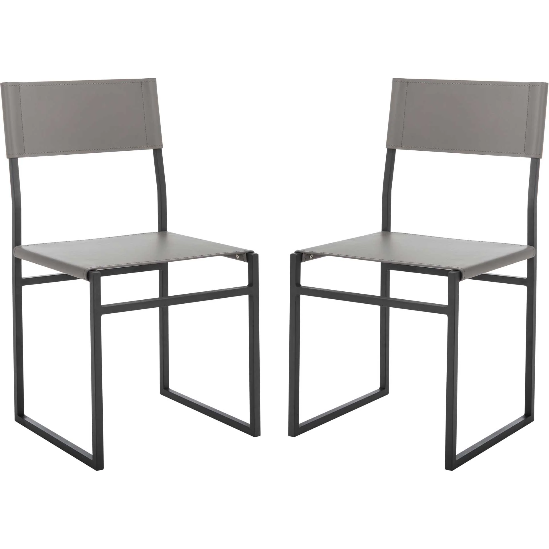 Landry Dining Chairs Gray/Black (Set of 2) - Image 2