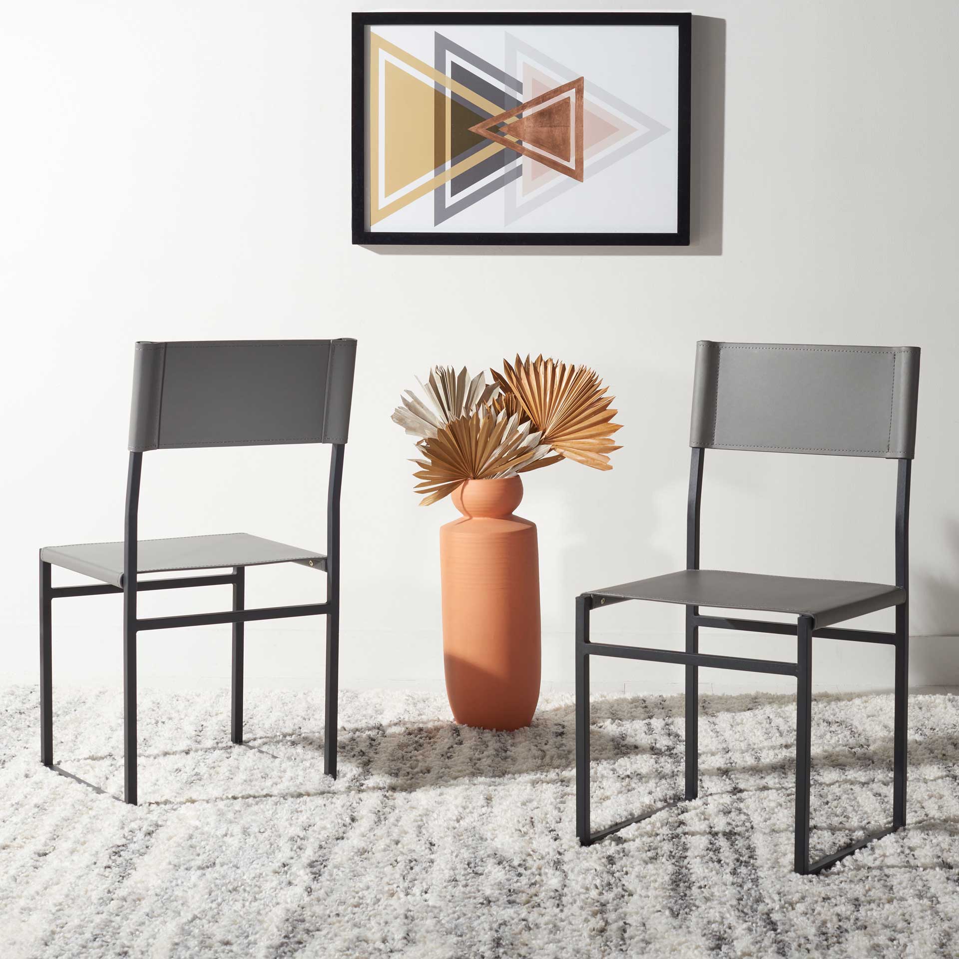 Landry Dining Chairs Gray/Black (Set of 2) - Image 5