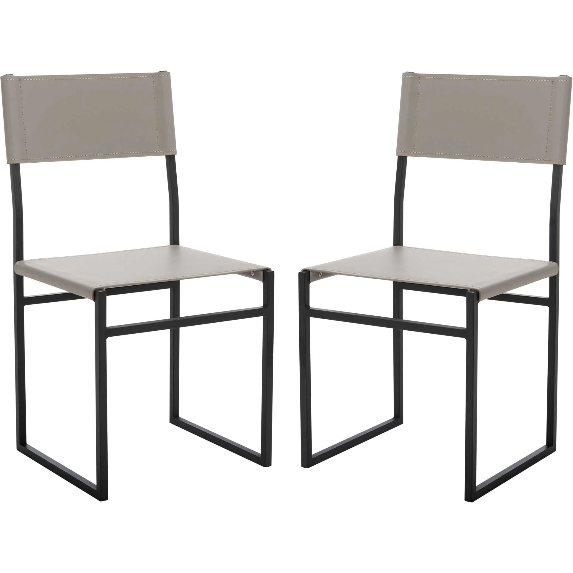 Landry Dining Chairs Light Gray/Black (Set of 2) - Image 2