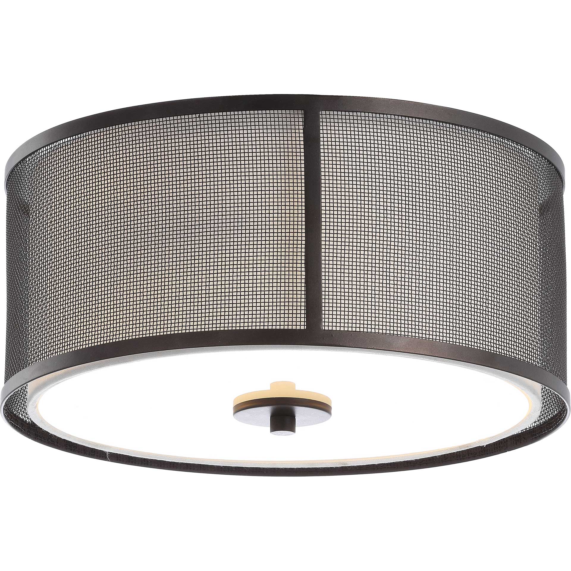 Landry Flush Mount Dark Gray/White - Image 2