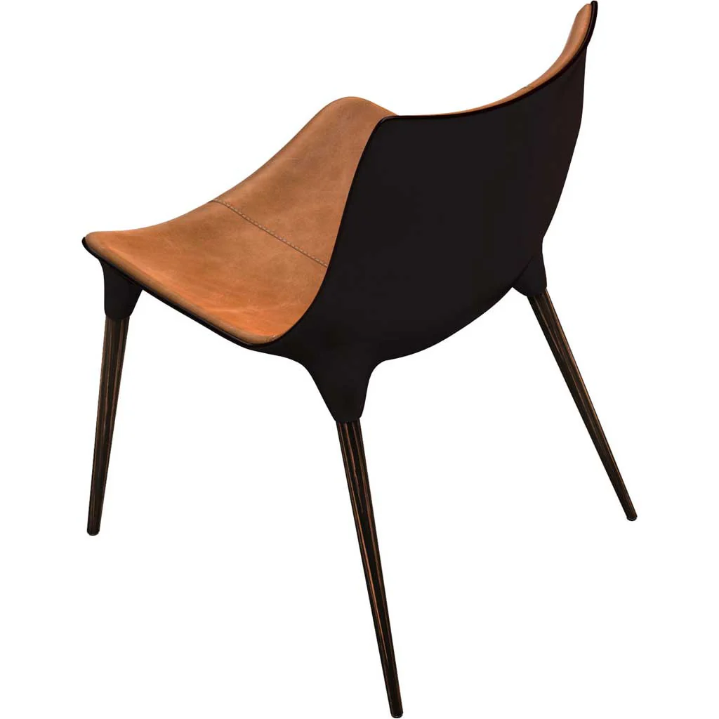 Langham Dining Chair Leather Caramel - Image 3