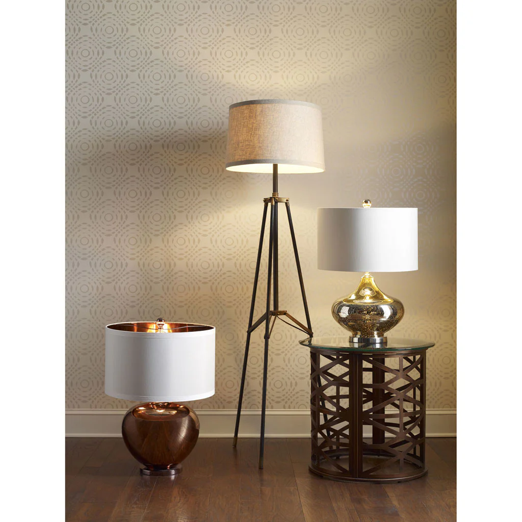 Langley Tripod Floor Lamp Black/Gold - Image 2