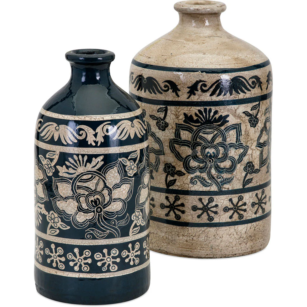 Langston Small Hand-painted Vase - Image 2
