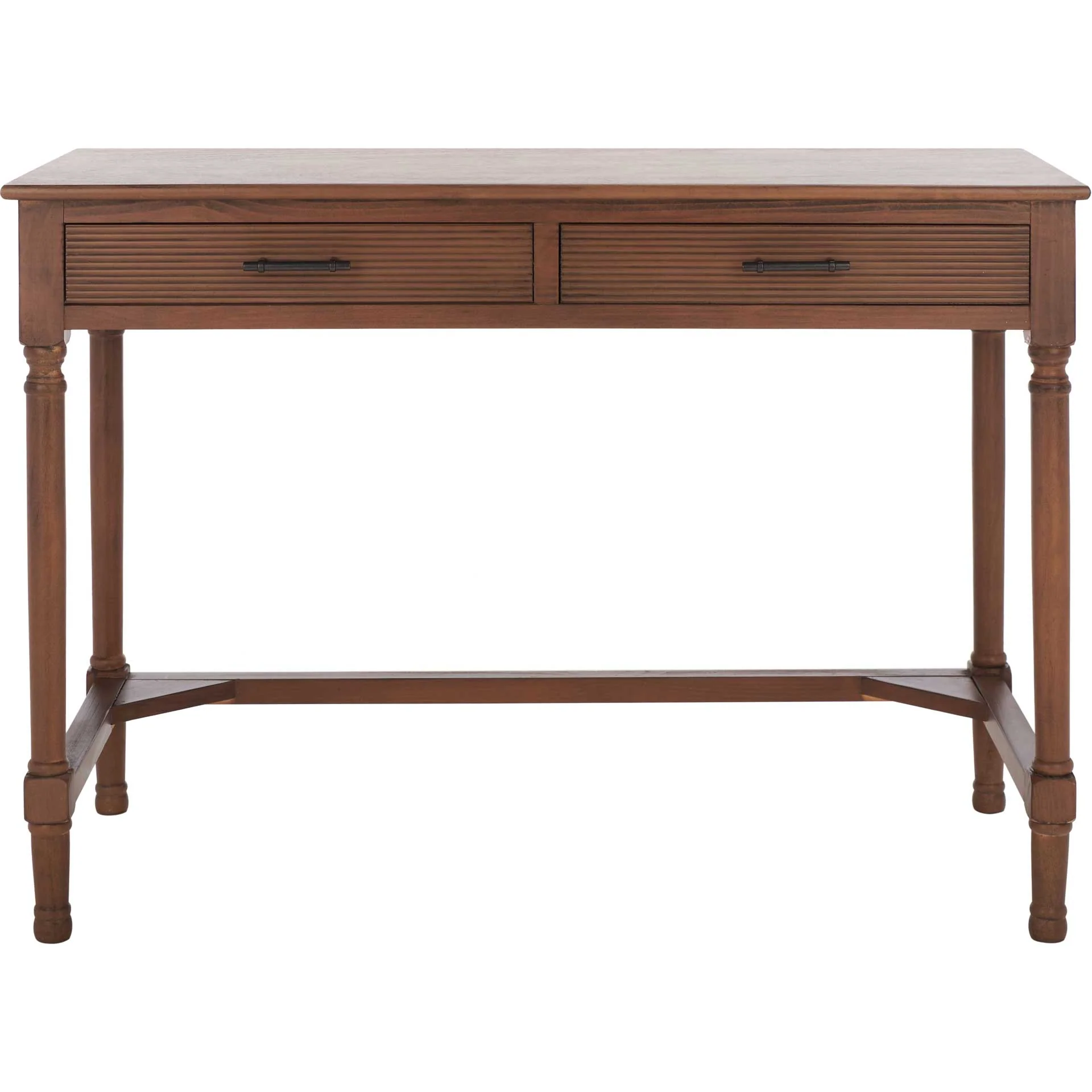 Lani 2 Drawer Desk Brown - Image 2