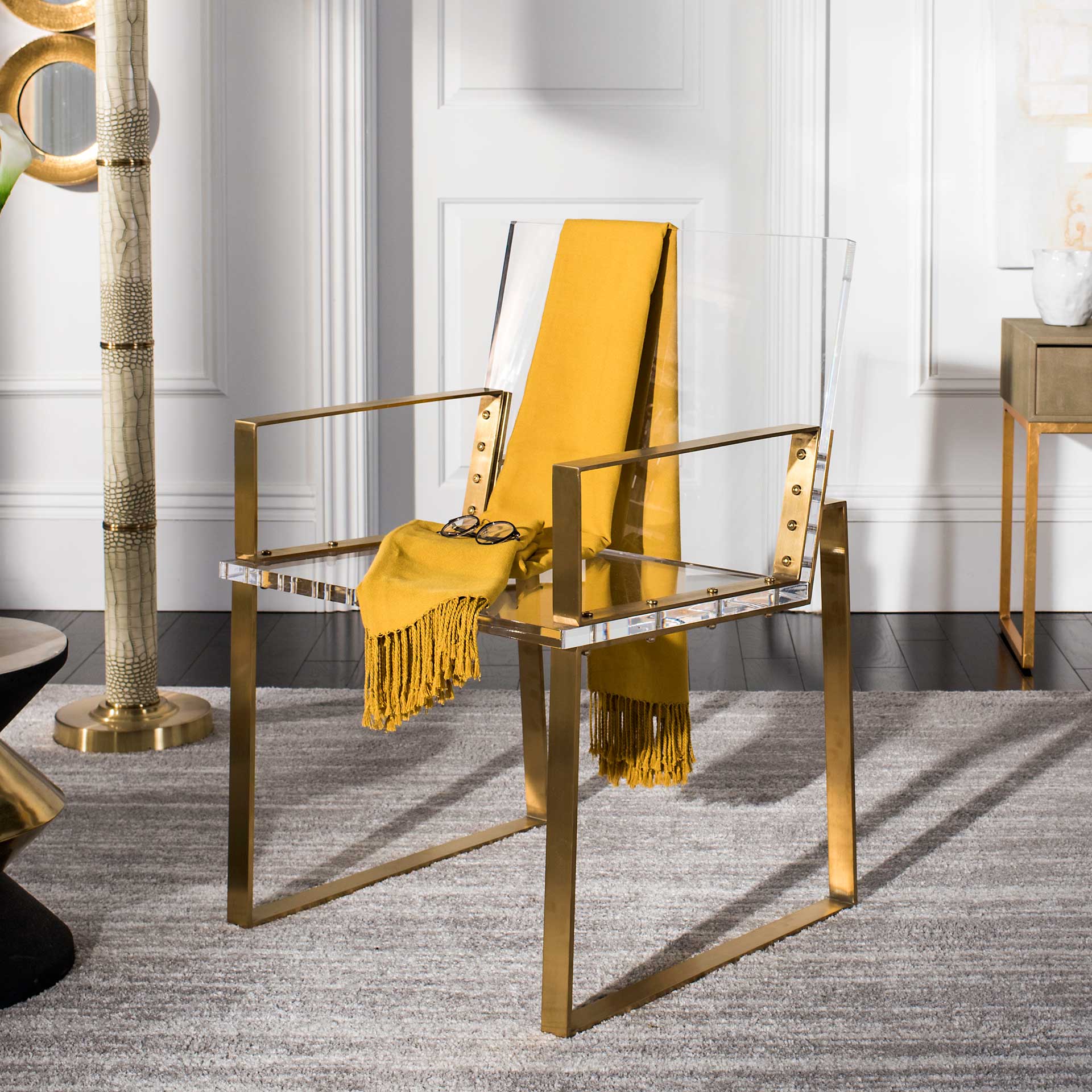 Lanose Acrylic Arm Chair - Image 7