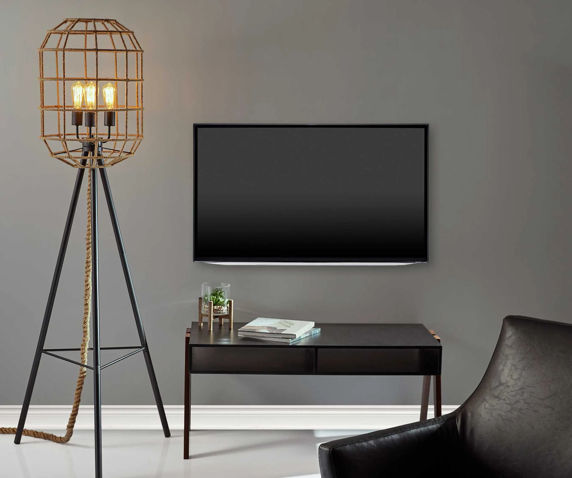 Laon Coffee Table Black/Walnut - Image 5