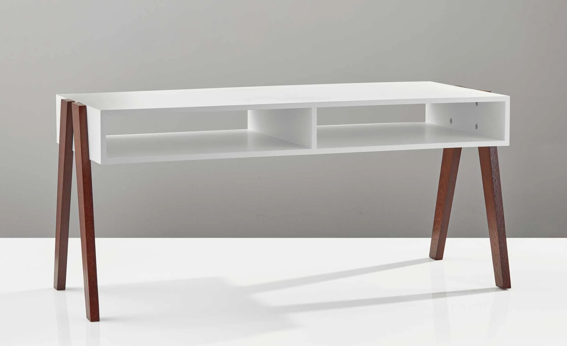Laon Coffee Table White/Walnut - Image 2