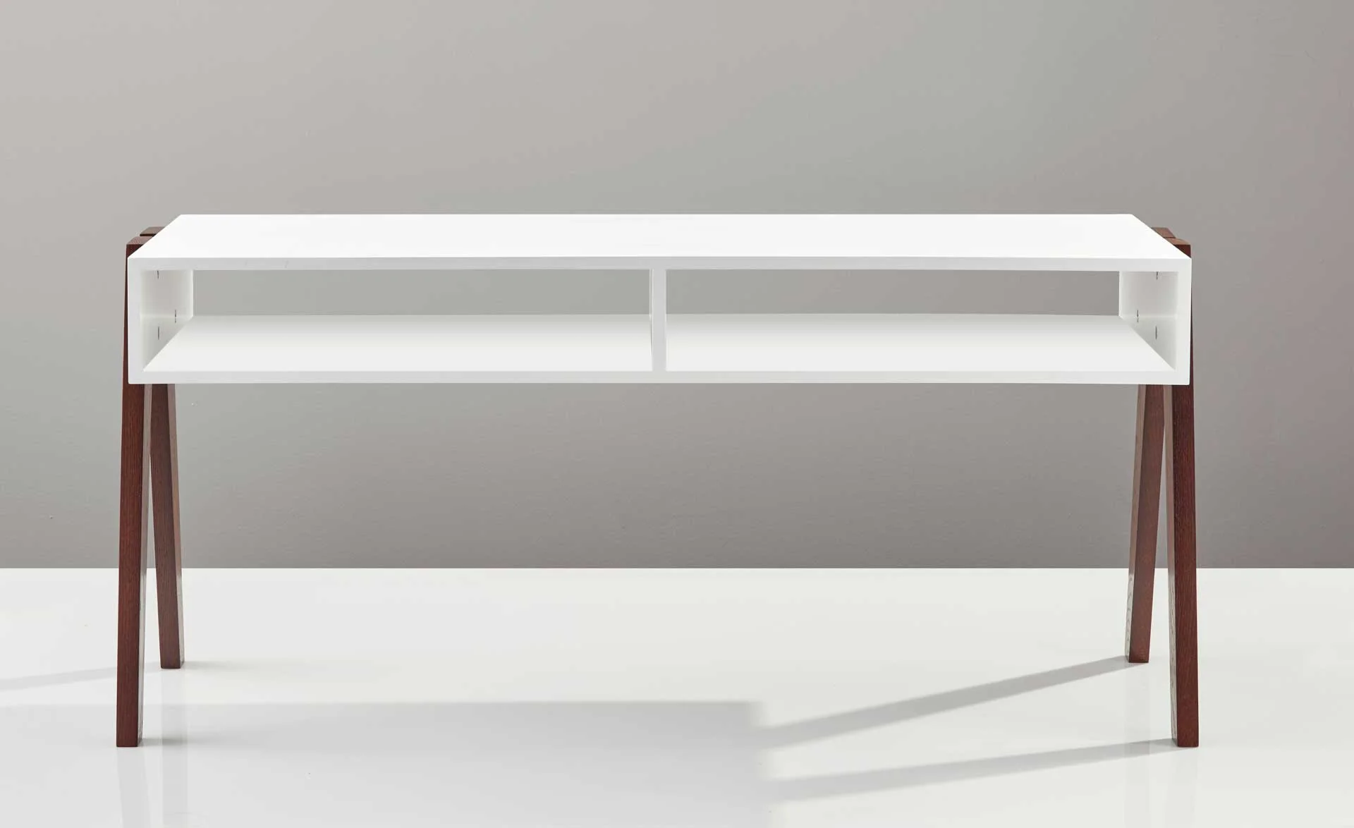 Laon Coffee Table White/Walnut - Image 4