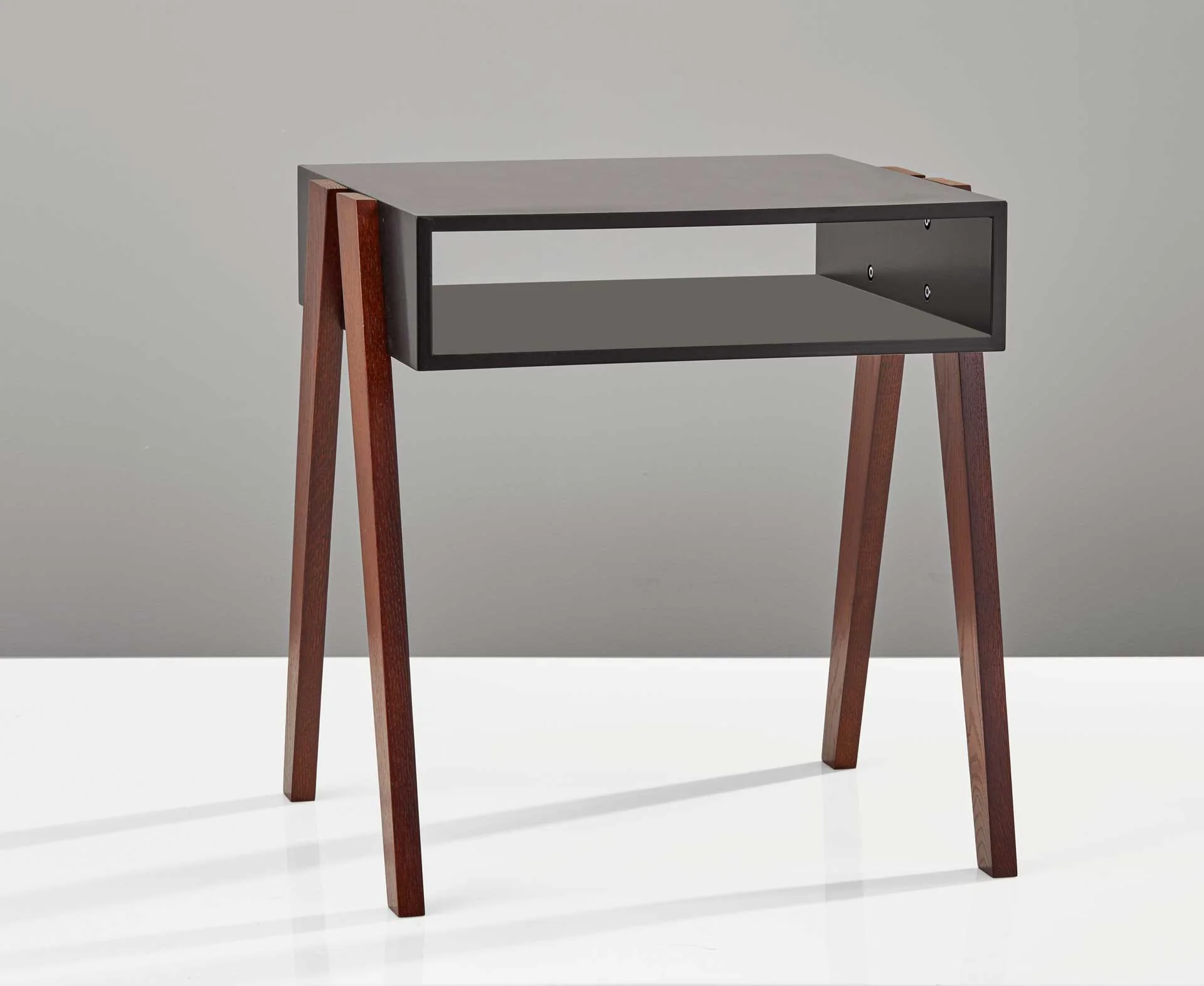 Laon End Table Black/Walnut - Image 2