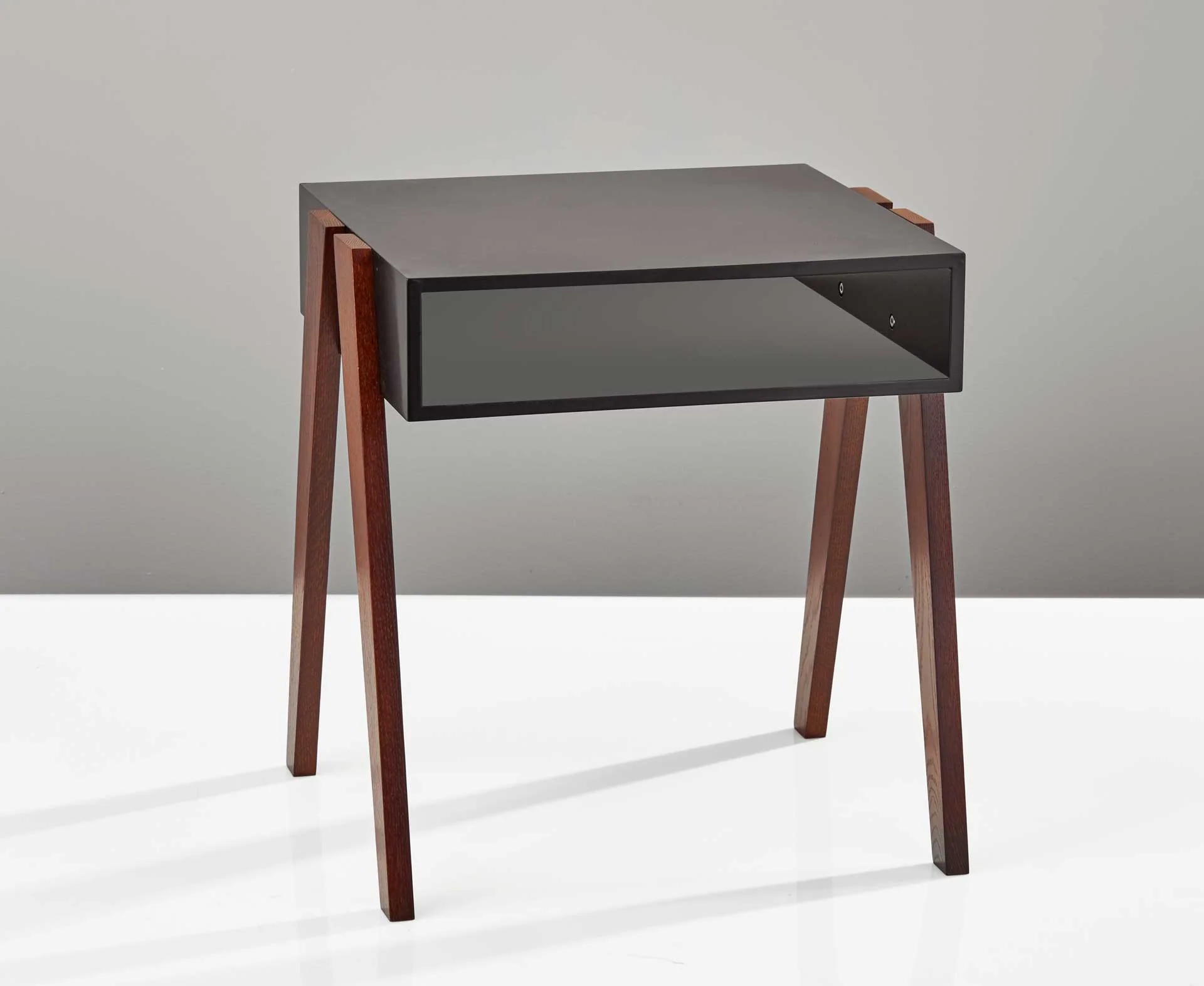 Laon End Table Black/Walnut - Image 3