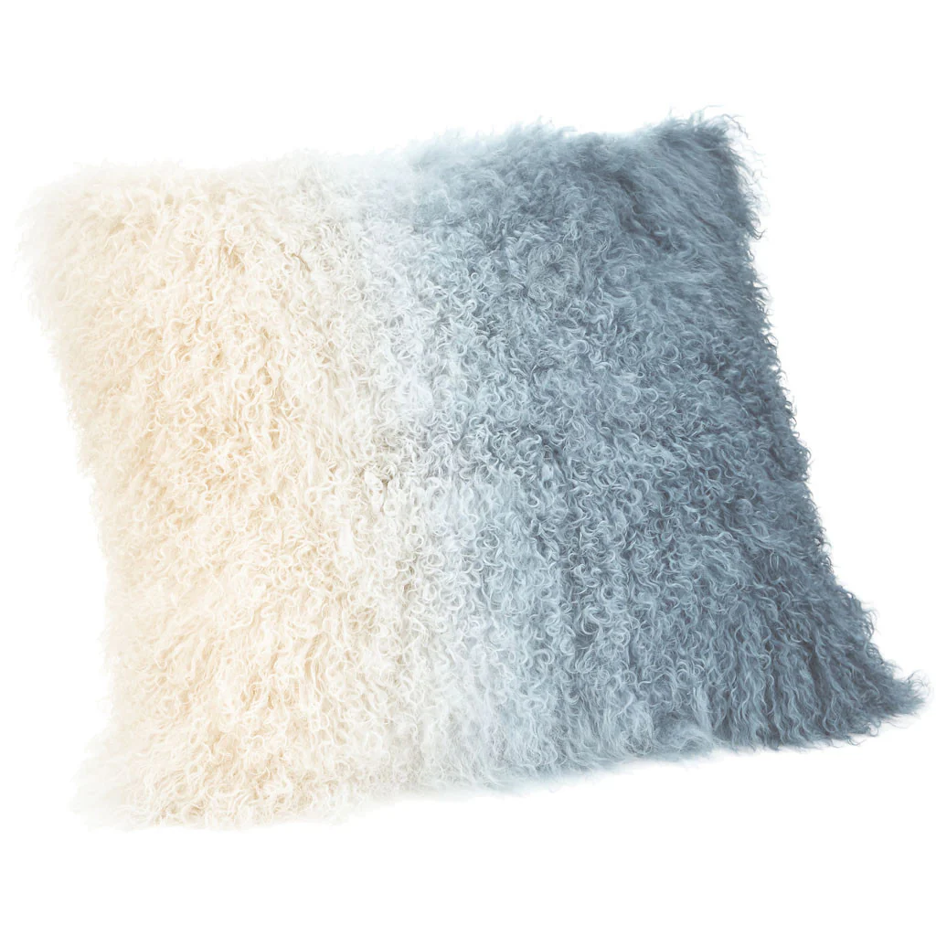 Lars Fur Pillow Light Blue Spectrum - Image 2