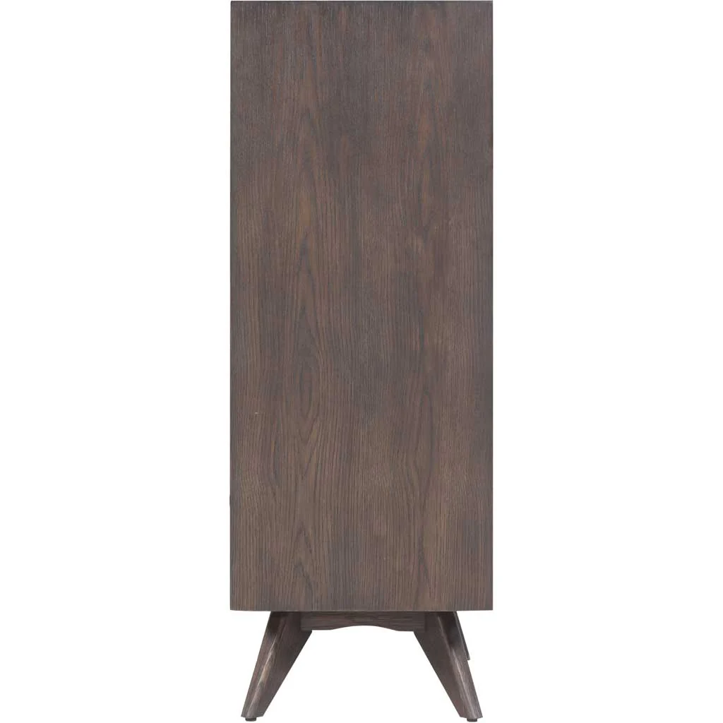 Lars Wooden 5 Drawer Chest Oak/Oak Veneer - Image 4
