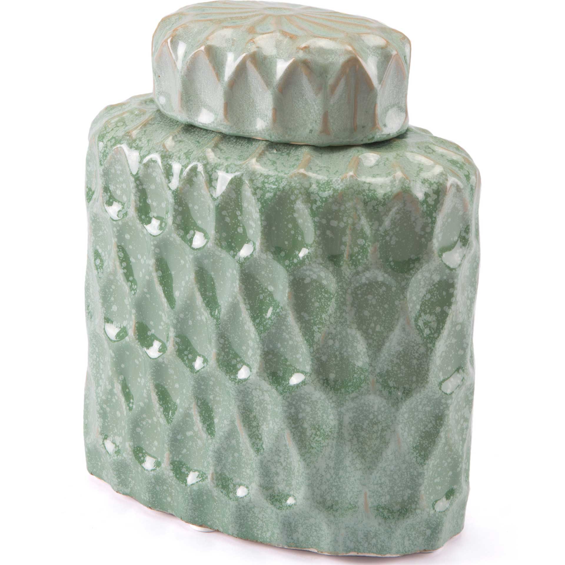 Lattice Covered Jar Green - Image 5