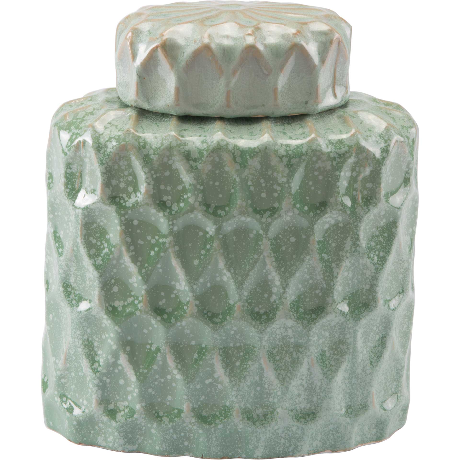 Lattice Covered Jar Green - Image 6