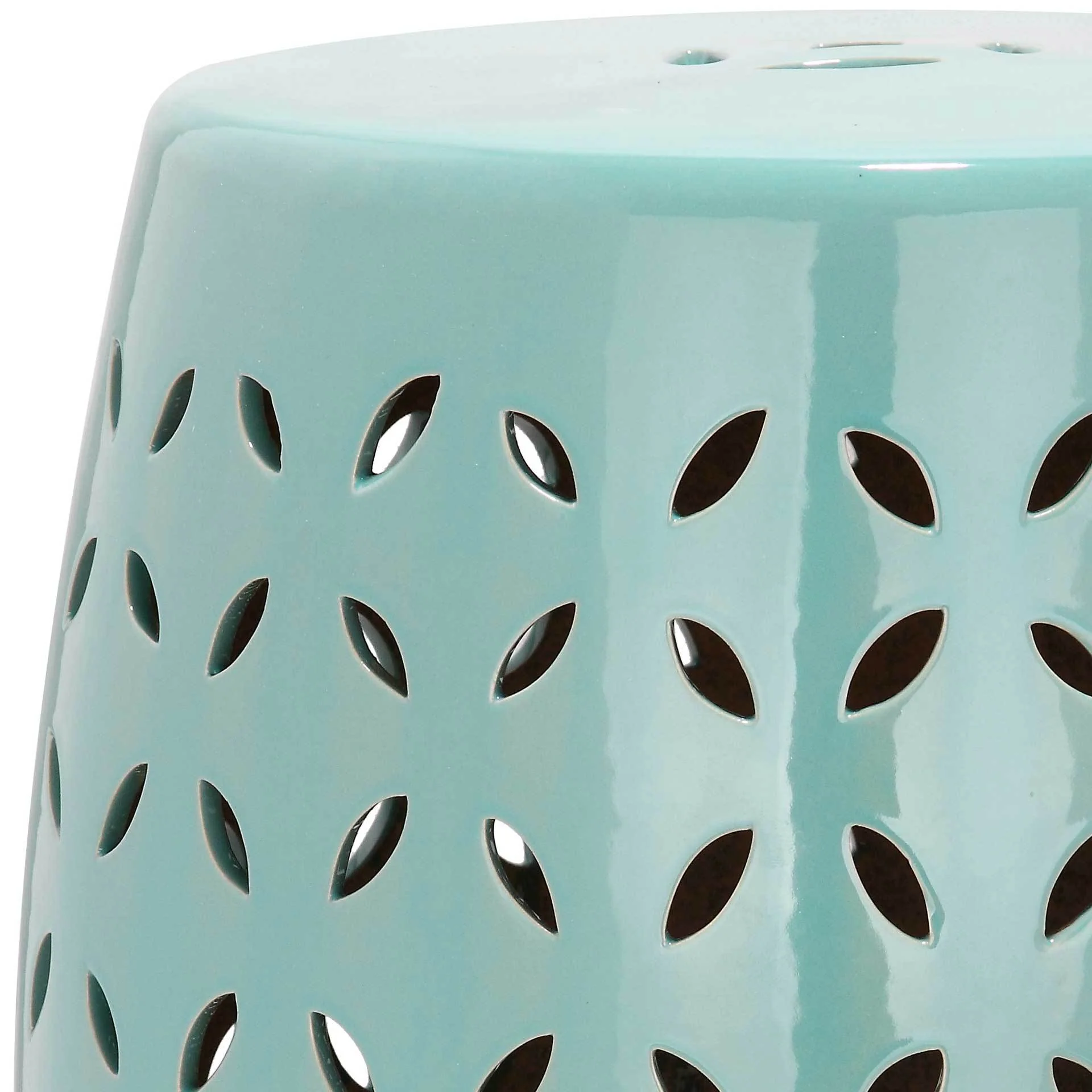 Lattice Petal Garden Stool Robins Egg Blue - Image 2