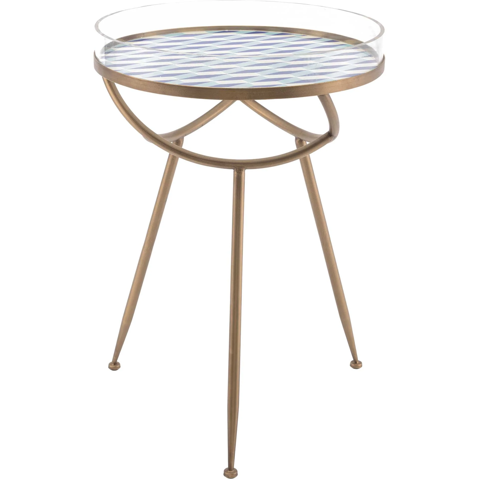 Lattice Round Table Blue - Image 2