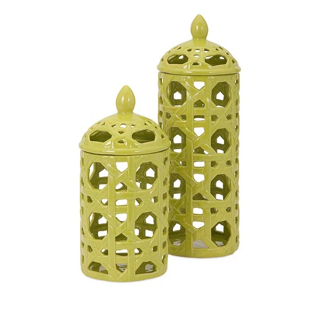 Lattice Small Ceramic Canister - Image 2