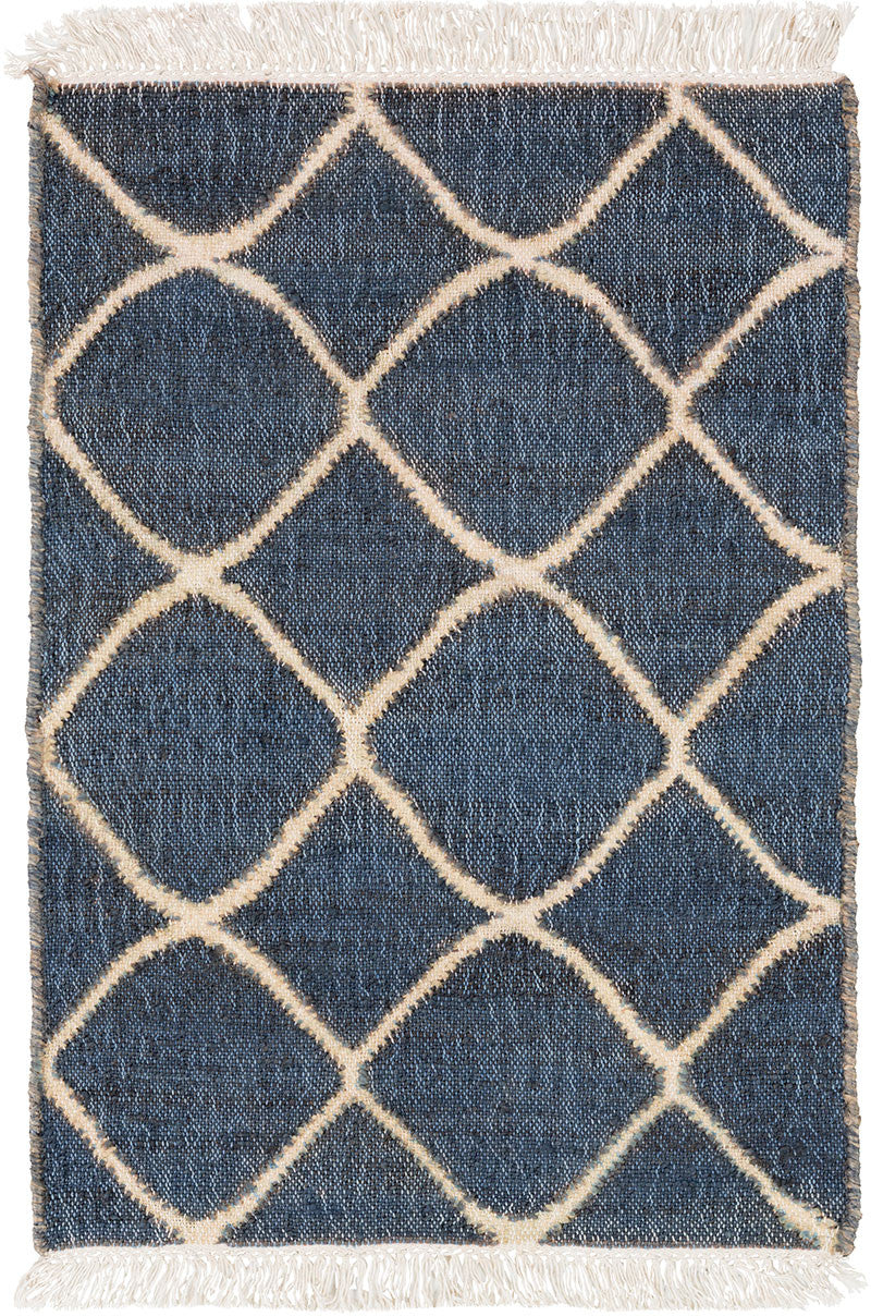 Laural Peace Ivory/Navy Area Rug - Image 2