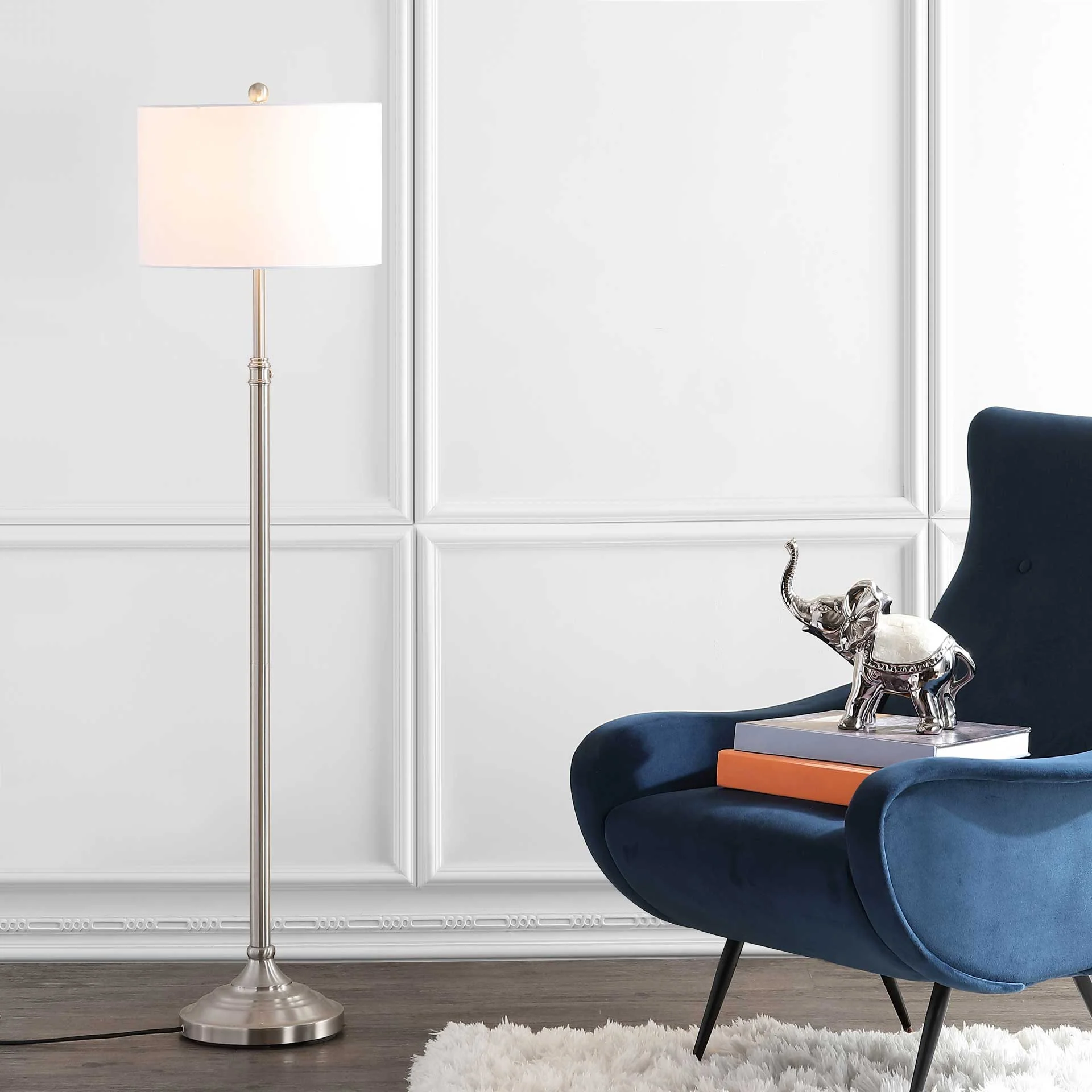 Leaf Floor Lamp Brush Nickel - Image 4