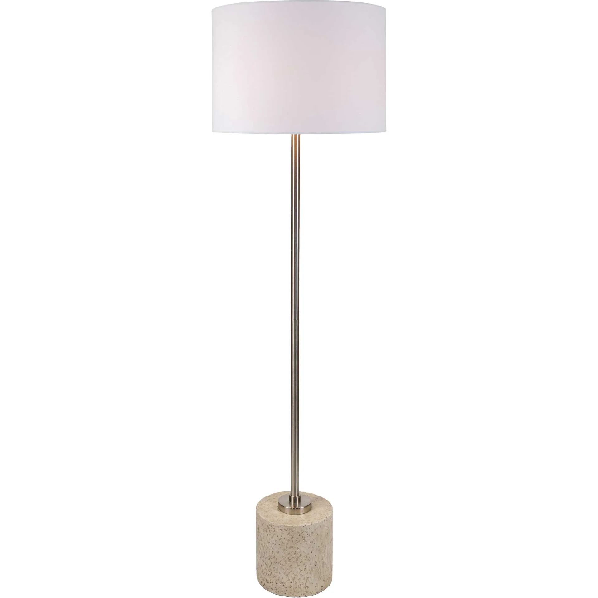 Leah Floor Lamp White/Silver - Image 2