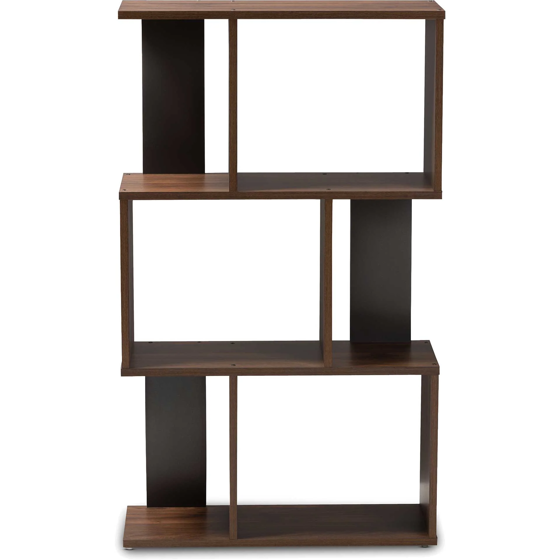 Leala Shelving Unit Walnut/Dark Gray - Image 2