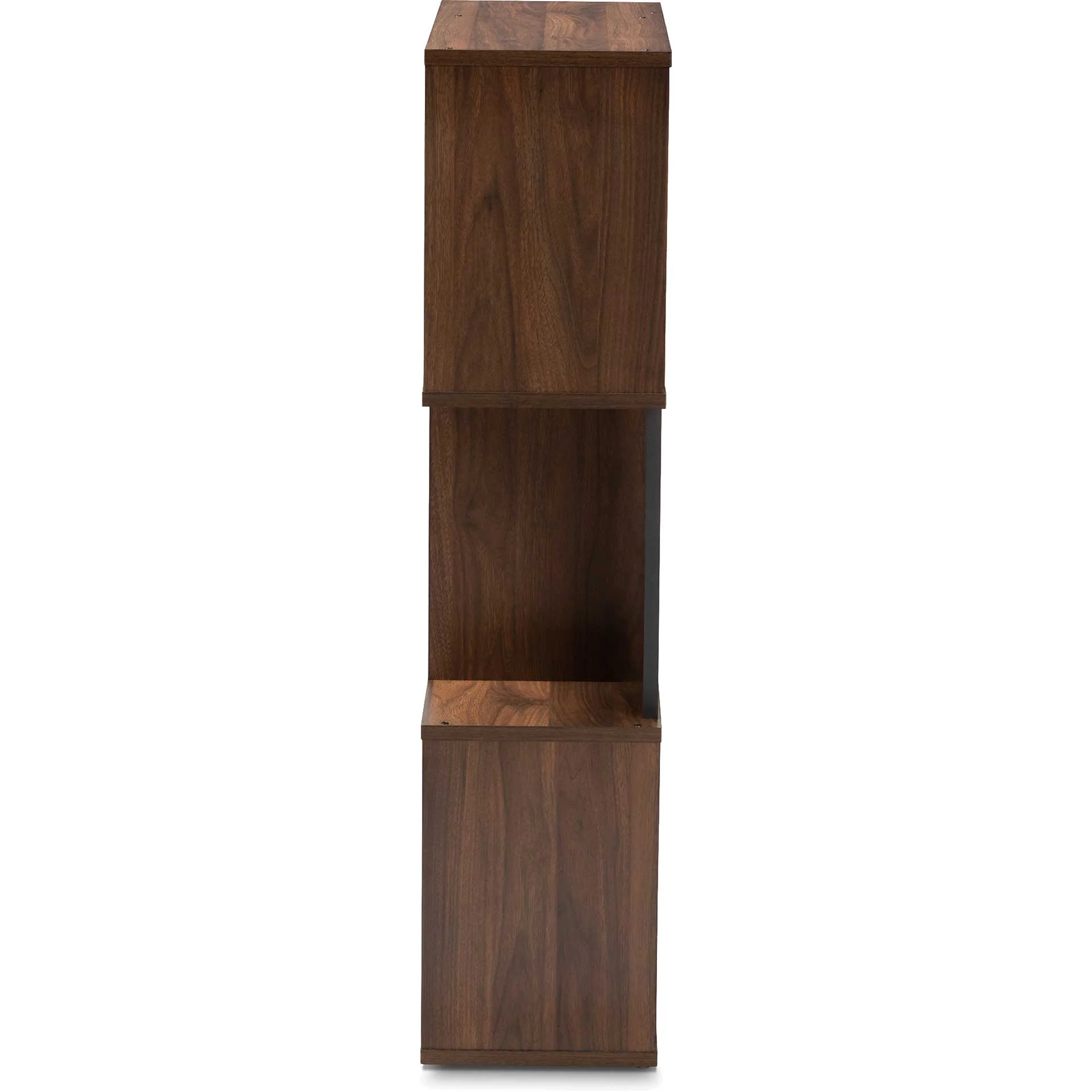 Leala Shelving Unit Walnut/Dark Gray - Image 4