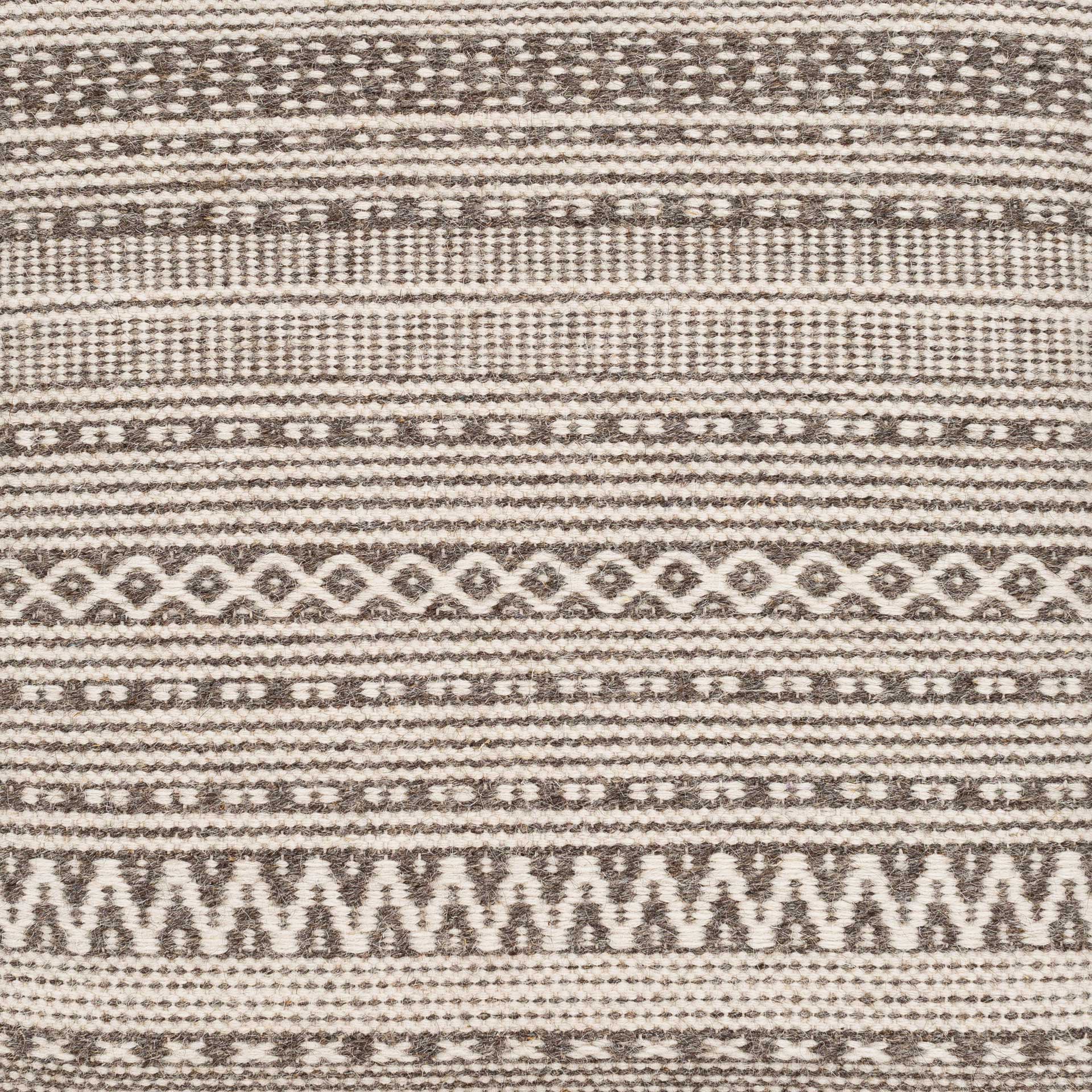 Leandro Pouf Taupe/Ivory - Image 2