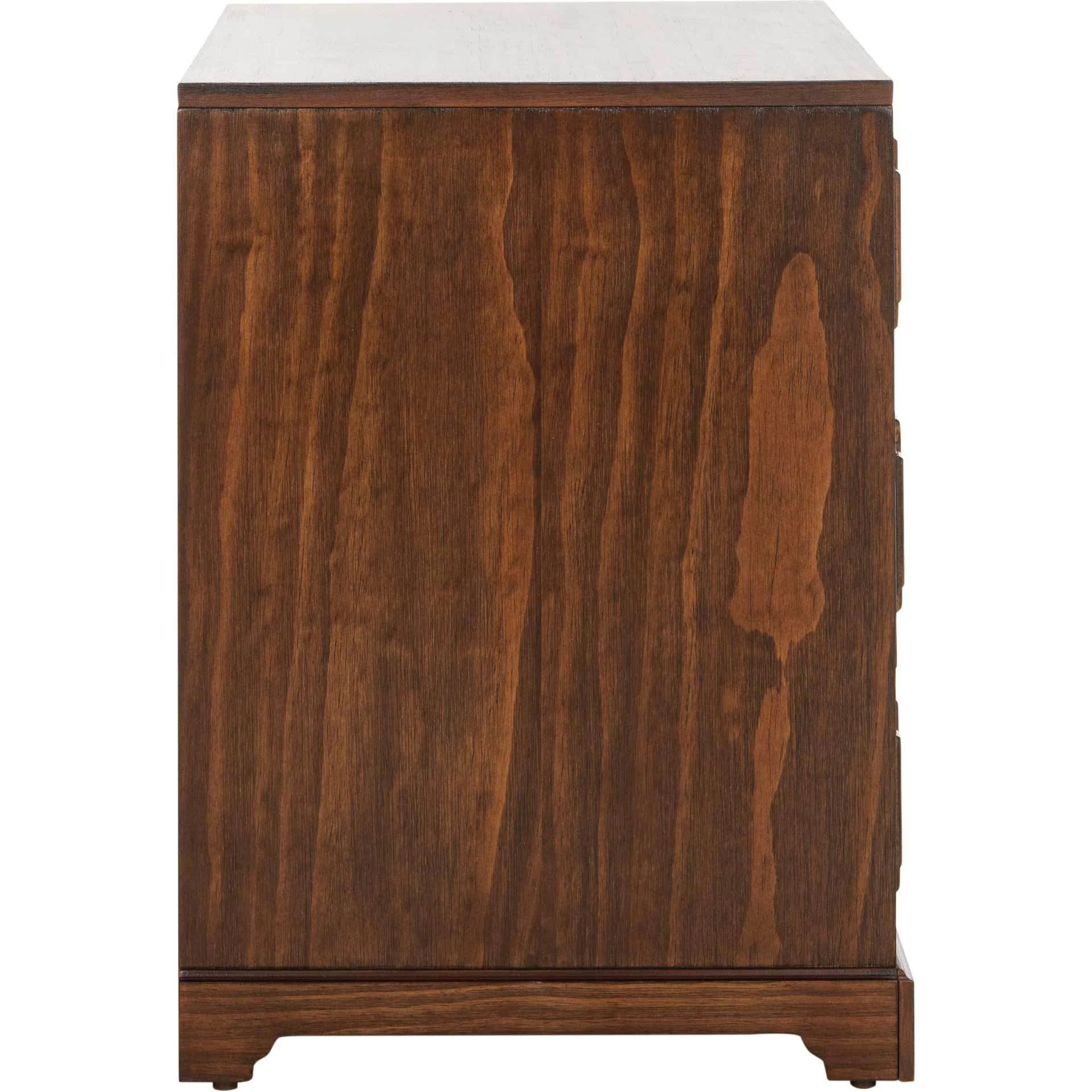 Leanna 3 Drawer Nightstand Mahogany - Image 3