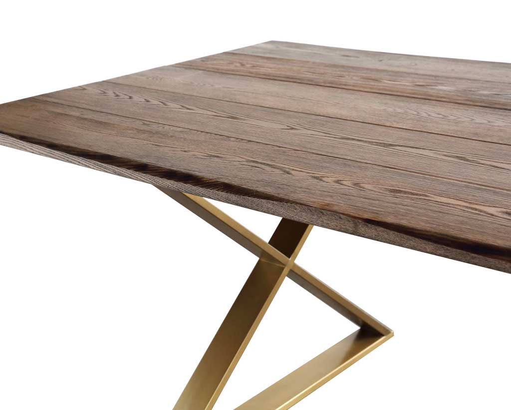 Leanne Dining Table Brown/Gold - Image 2