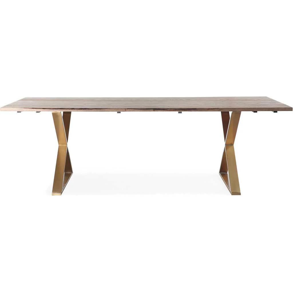 Leanne Dining Table Brown/Gold - Image 3