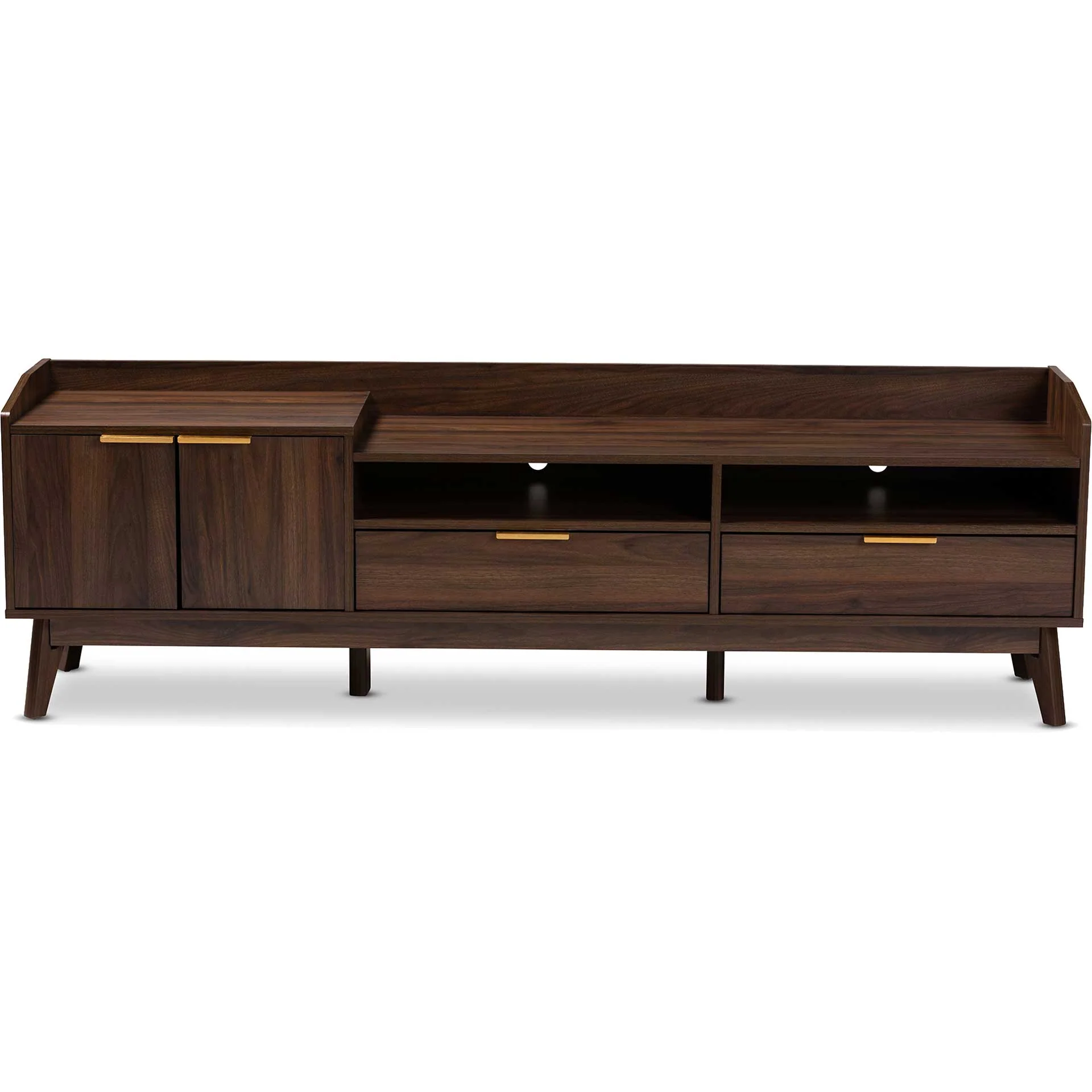 Leara 2-Drawer TV Stand Walnut - Image 2