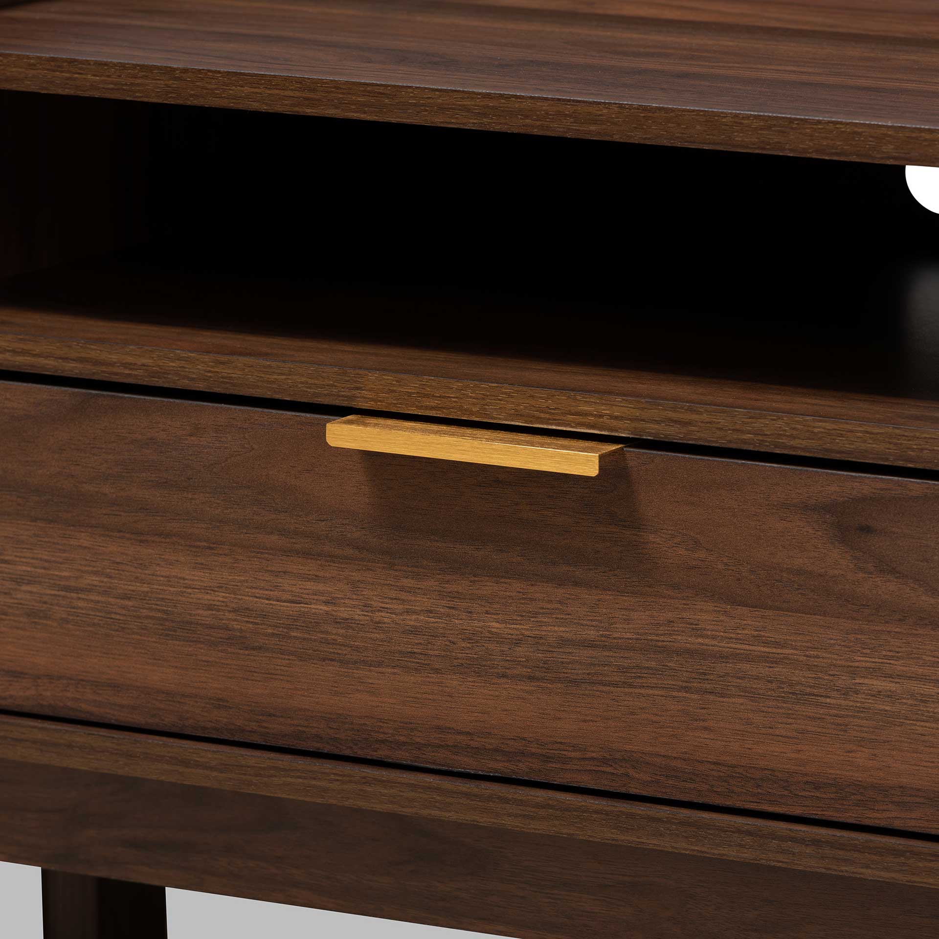 Leara 2-Drawer TV Stand Walnut - Image 5