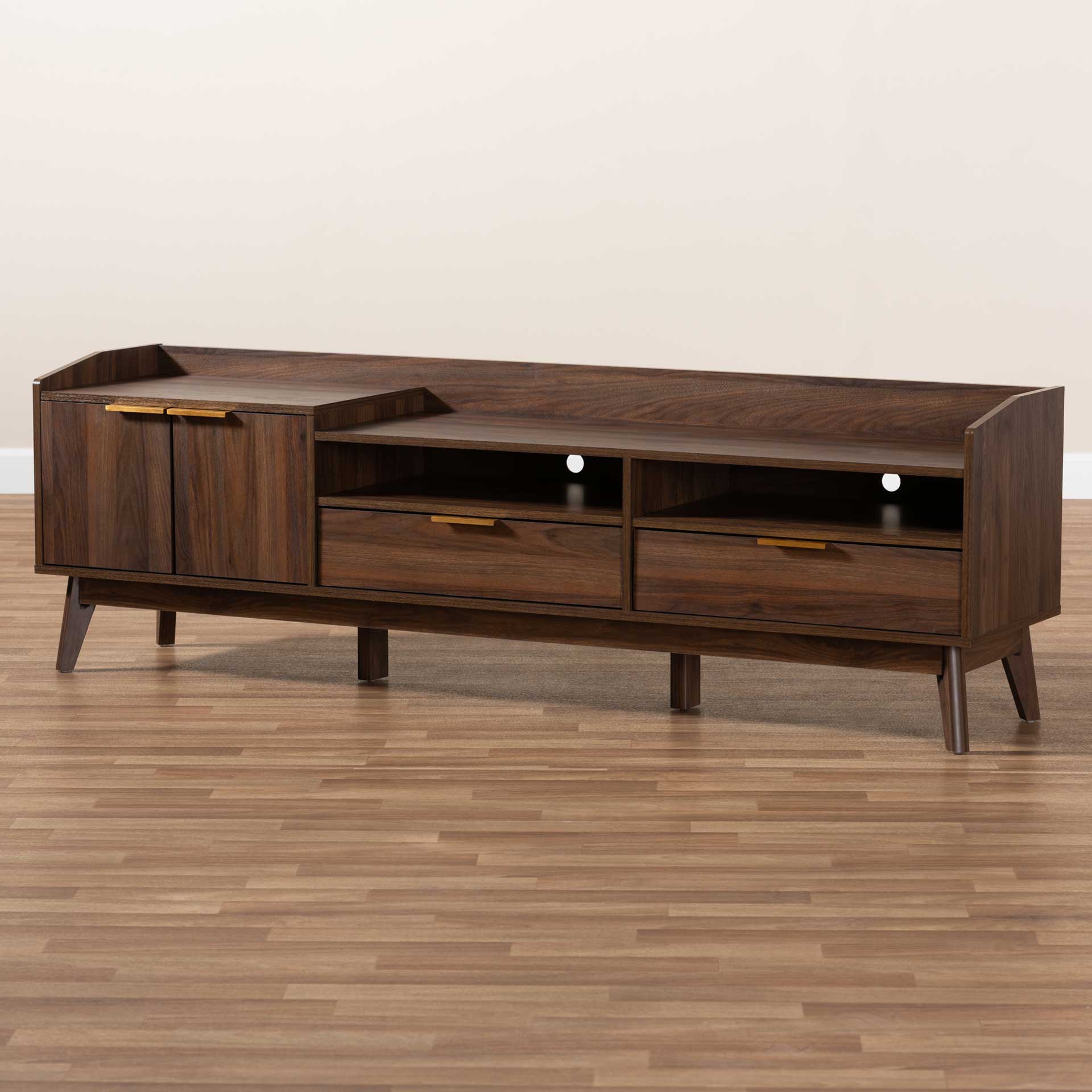Leara 2-Drawer TV Stand Walnut - Image 8