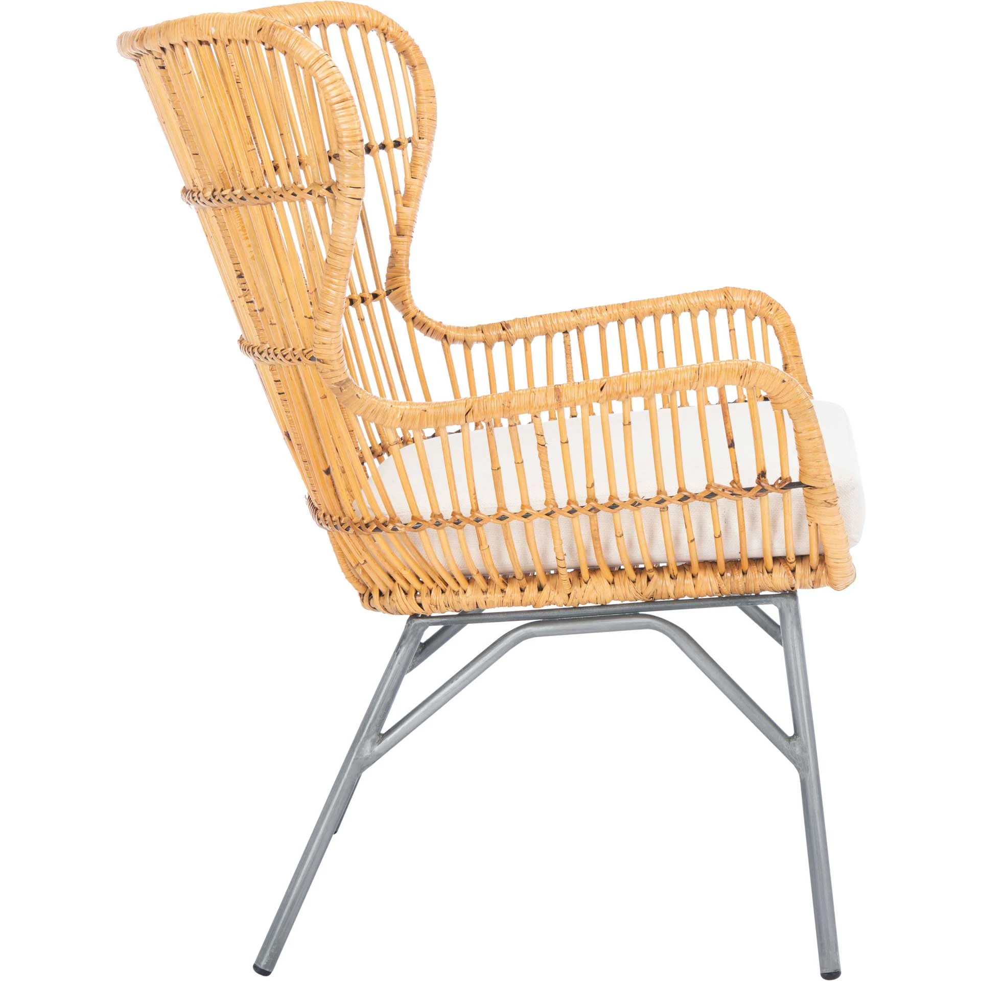 Leary Rattan Accent Chair Natural/White/Black - Image 3