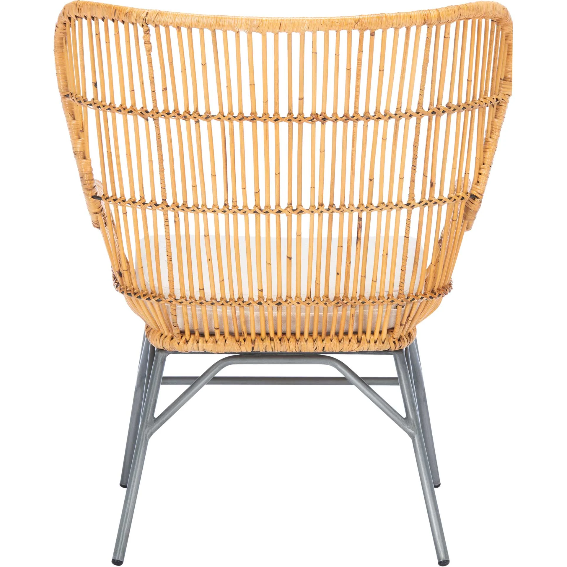 Leary Rattan Accent Chair Natural/White/Black - Image 4