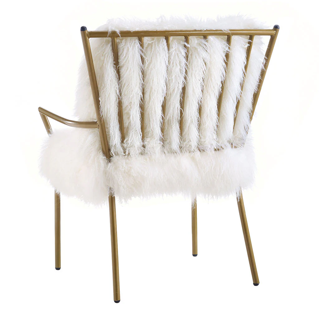 Leary Sheepskin Chair White - Image 4