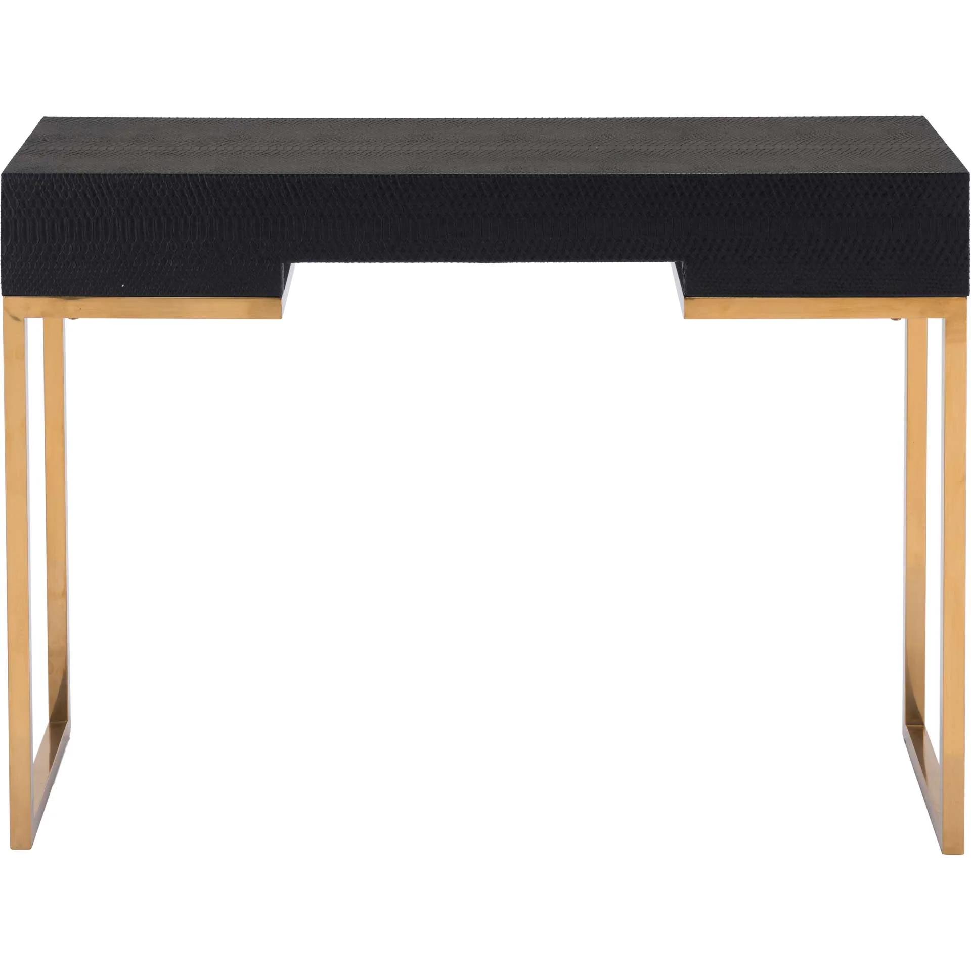Lecce Snake Skin Console Table Black - Image 4