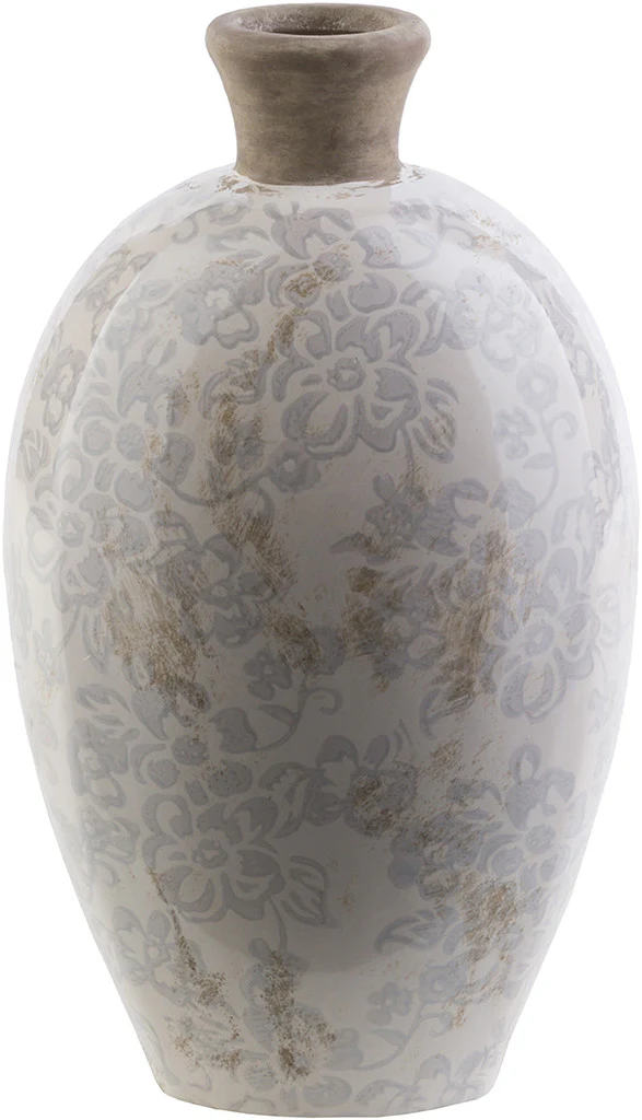 Leclair Ceramic Table Vase Ivory - Image 2
