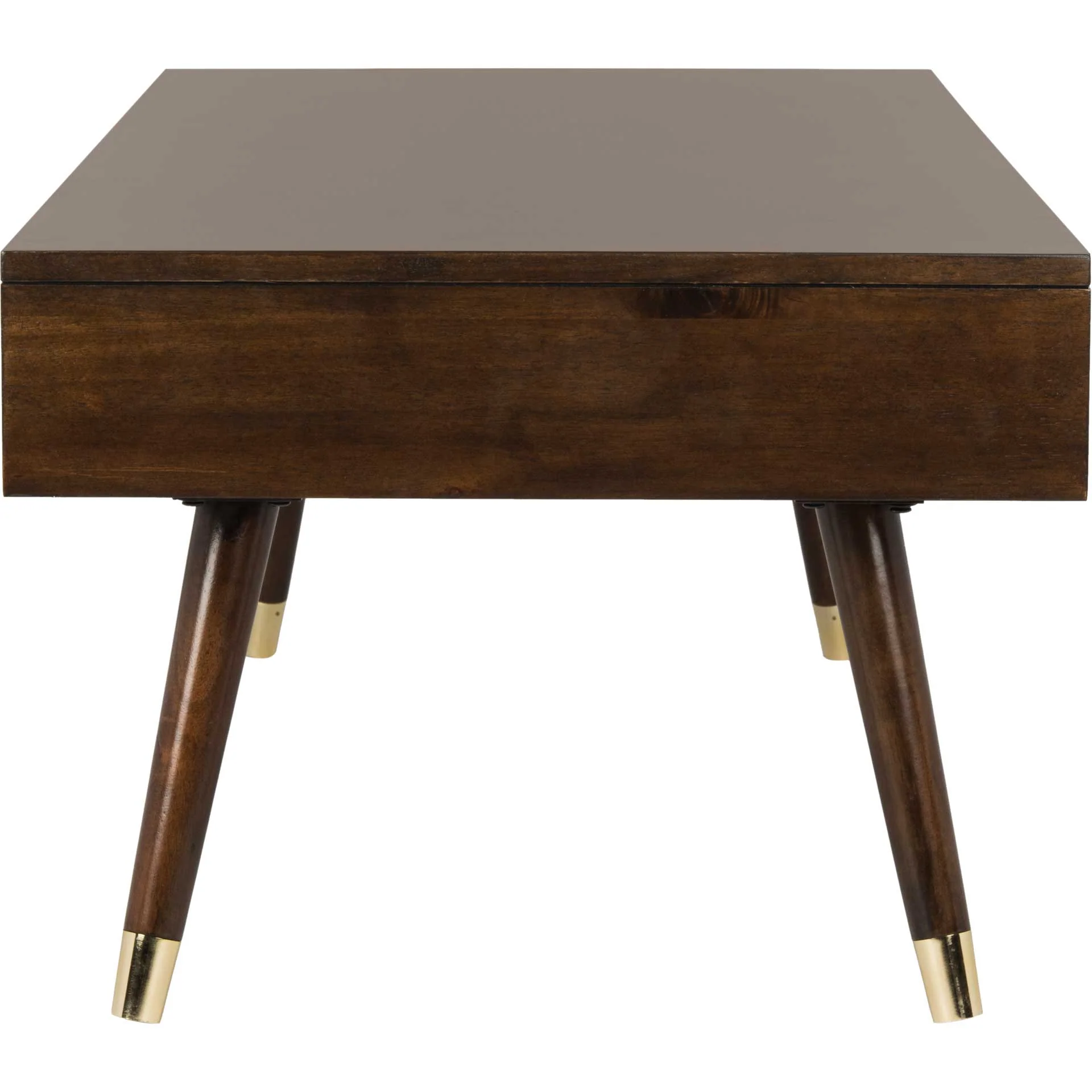 Ledger Gold Cap Coffee Table Brown - Image 3
