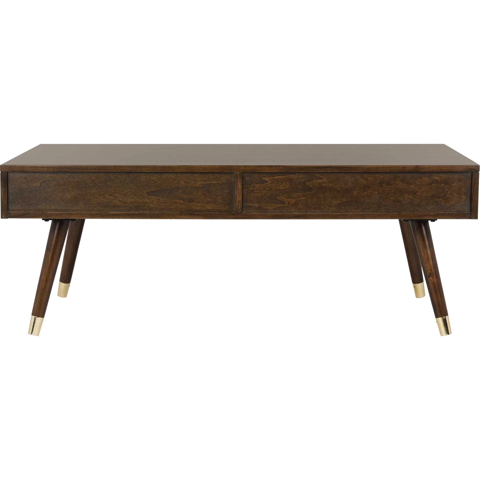 Ledger Gold Cap Coffee Table Brown - Image 4