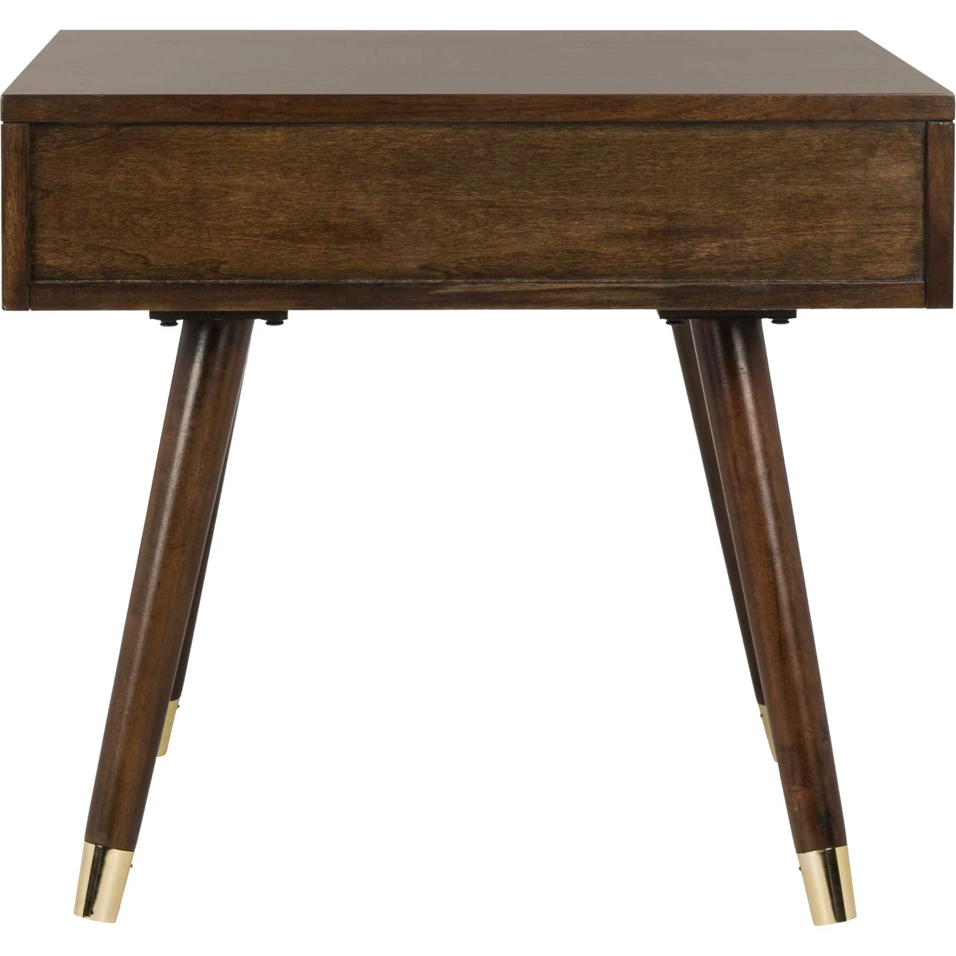 Ledger Gold Cap End Table Brown - Image 2