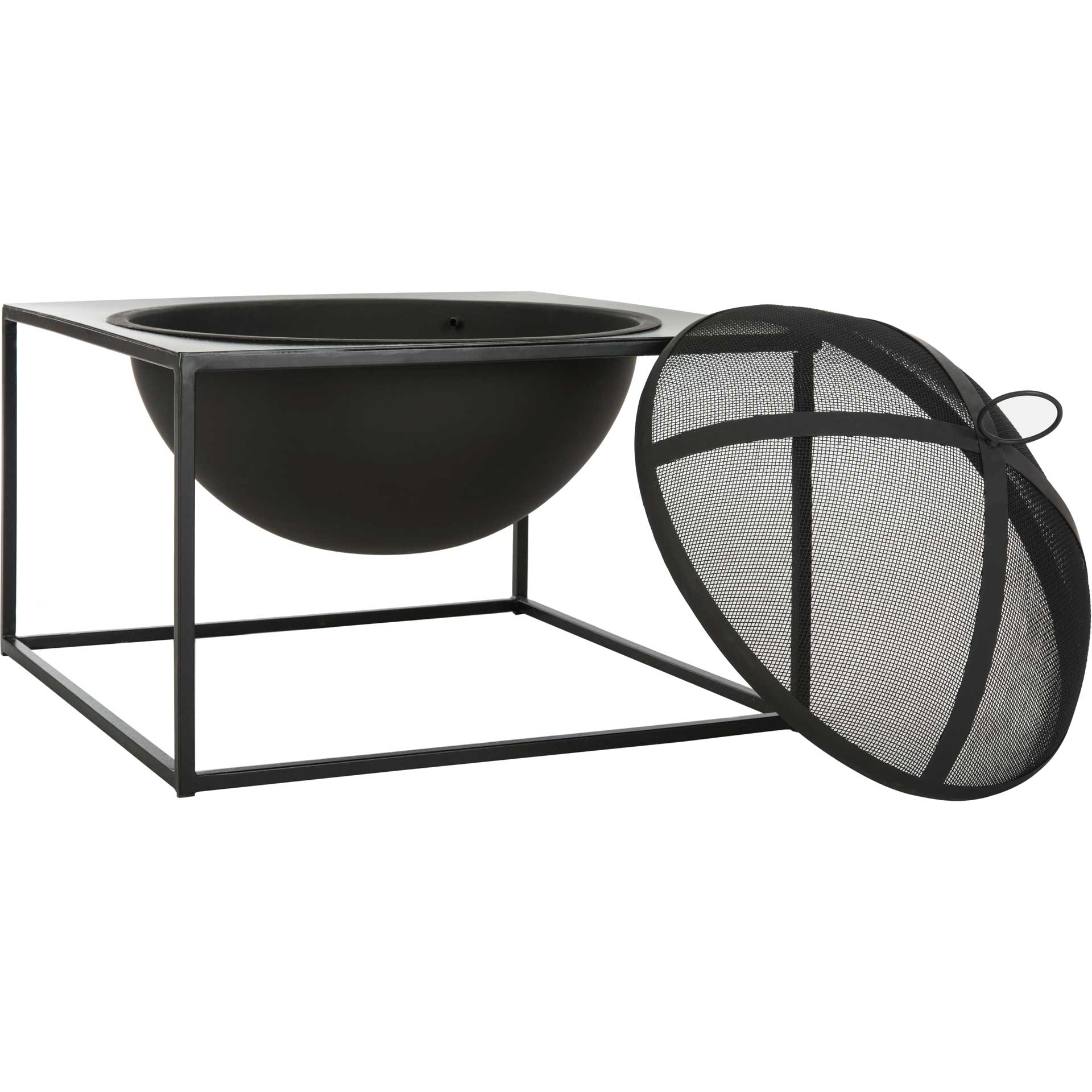 Leena Square Fire Pit Black - Image 2