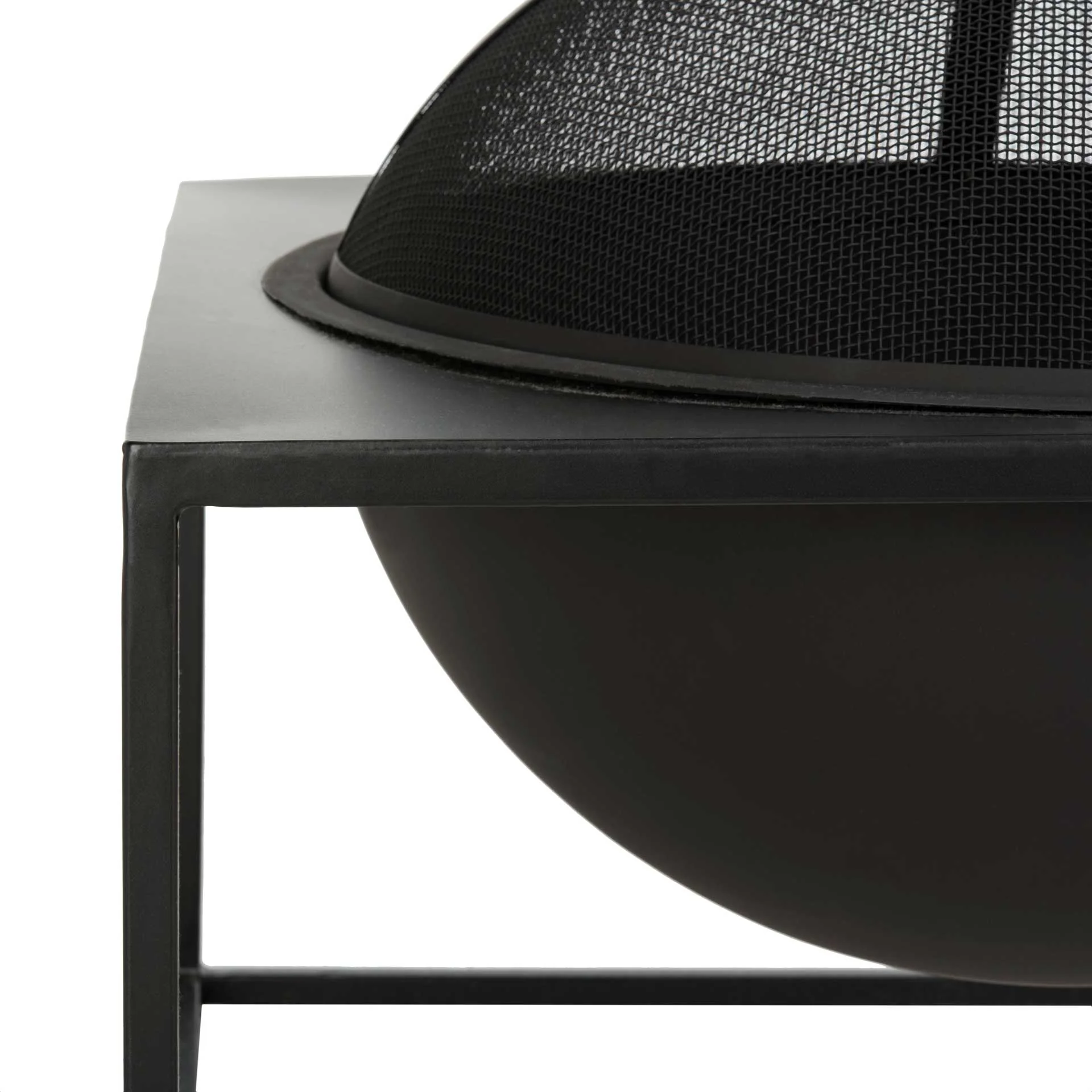 Leena Square Fire Pit Black - Image 3