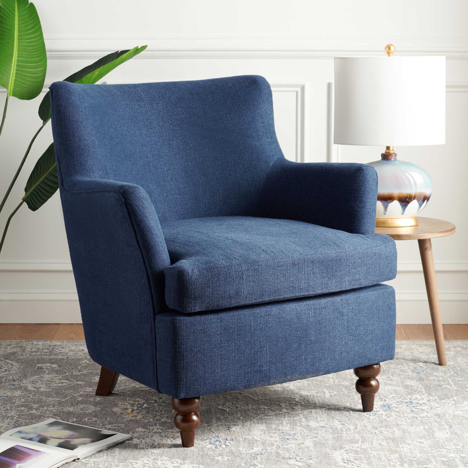 Leia Accent Chair Navy - Image 4