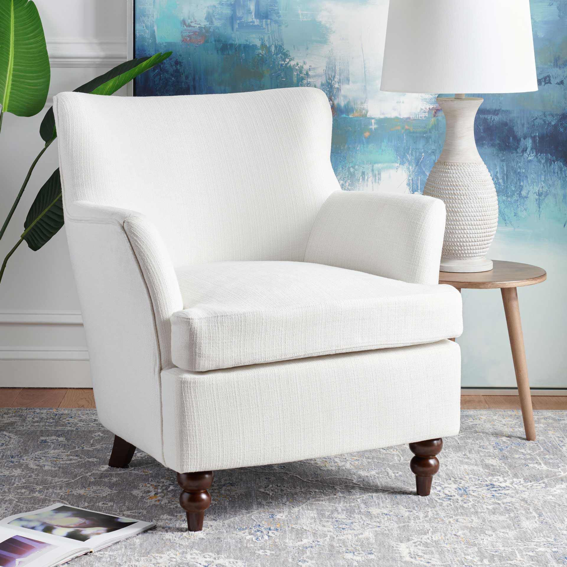 Leia Accent Chair White - Image 4