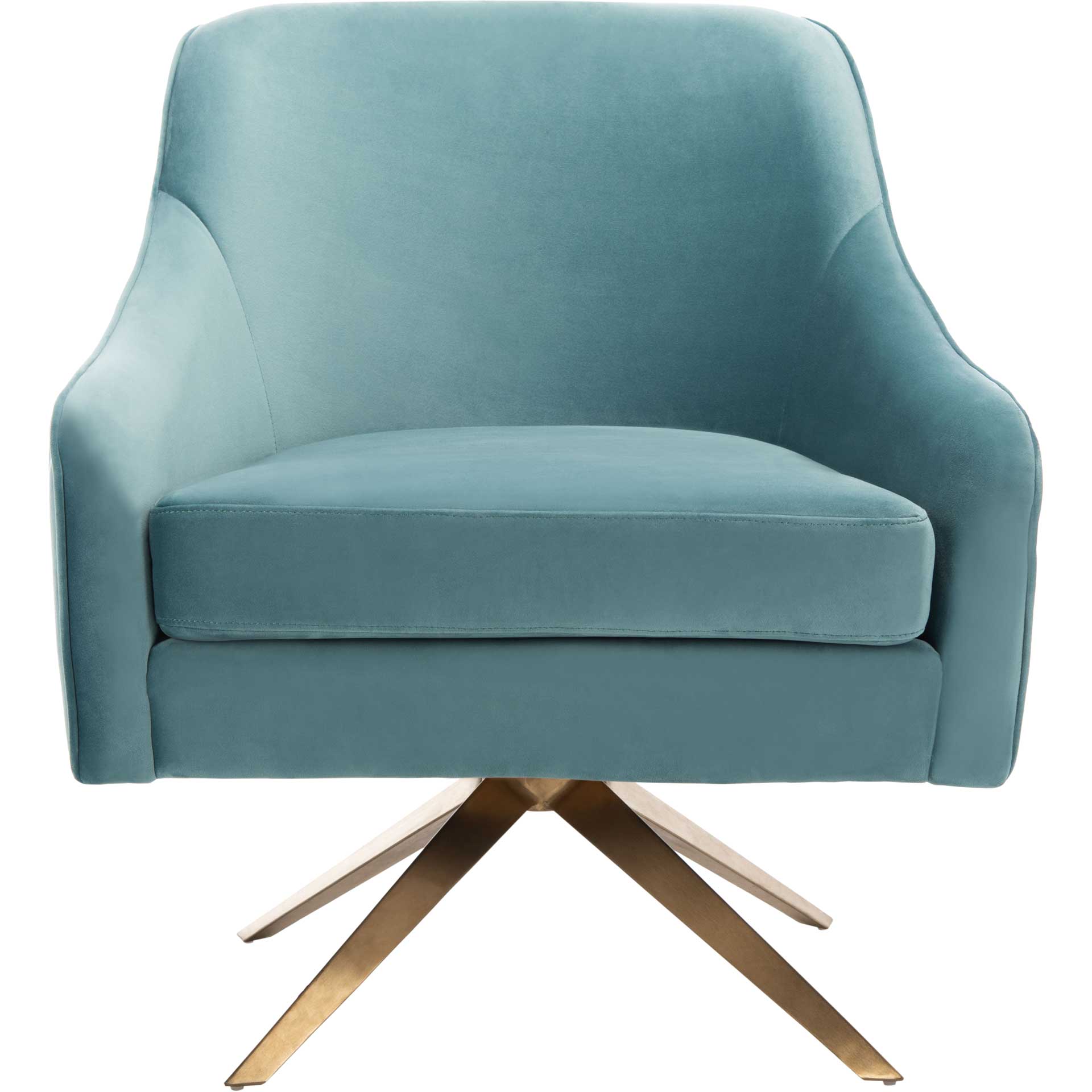 Leif Channeled Velvet Accent Chair Seafoam - Image 2