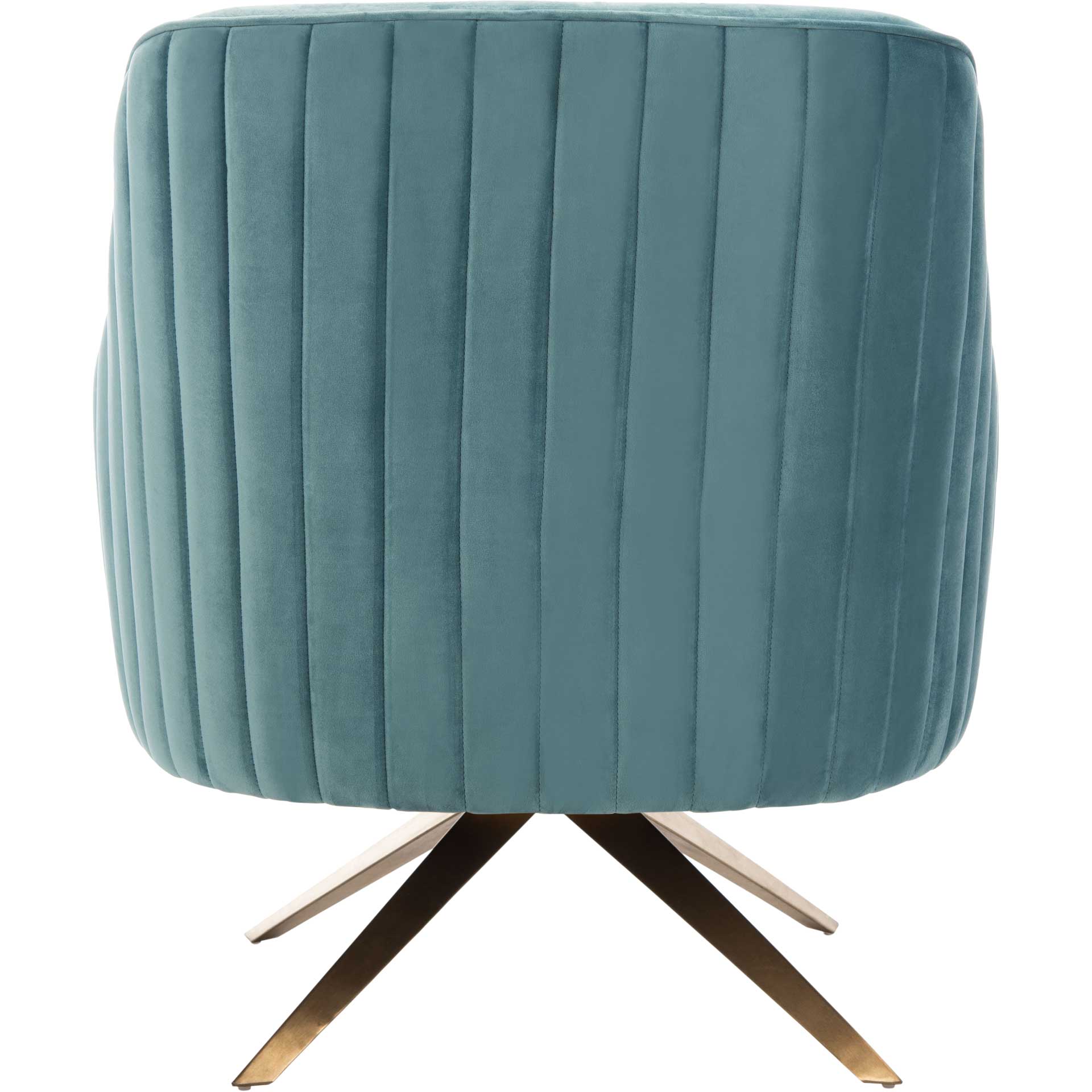Leif Channeled Velvet Accent Chair Seafoam - Image 4
