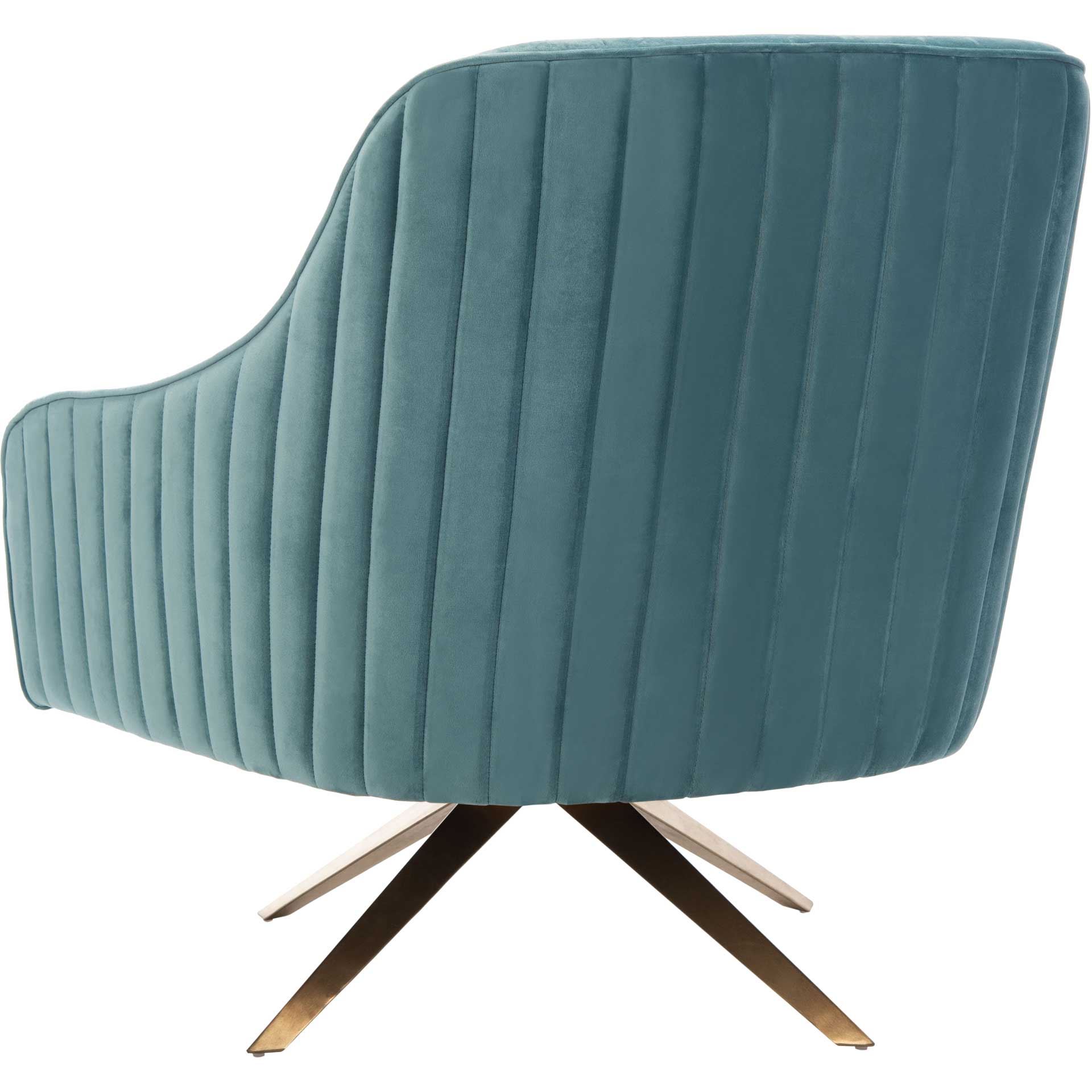 Leif Channeled Velvet Accent Chair Seafoam - Image 5
