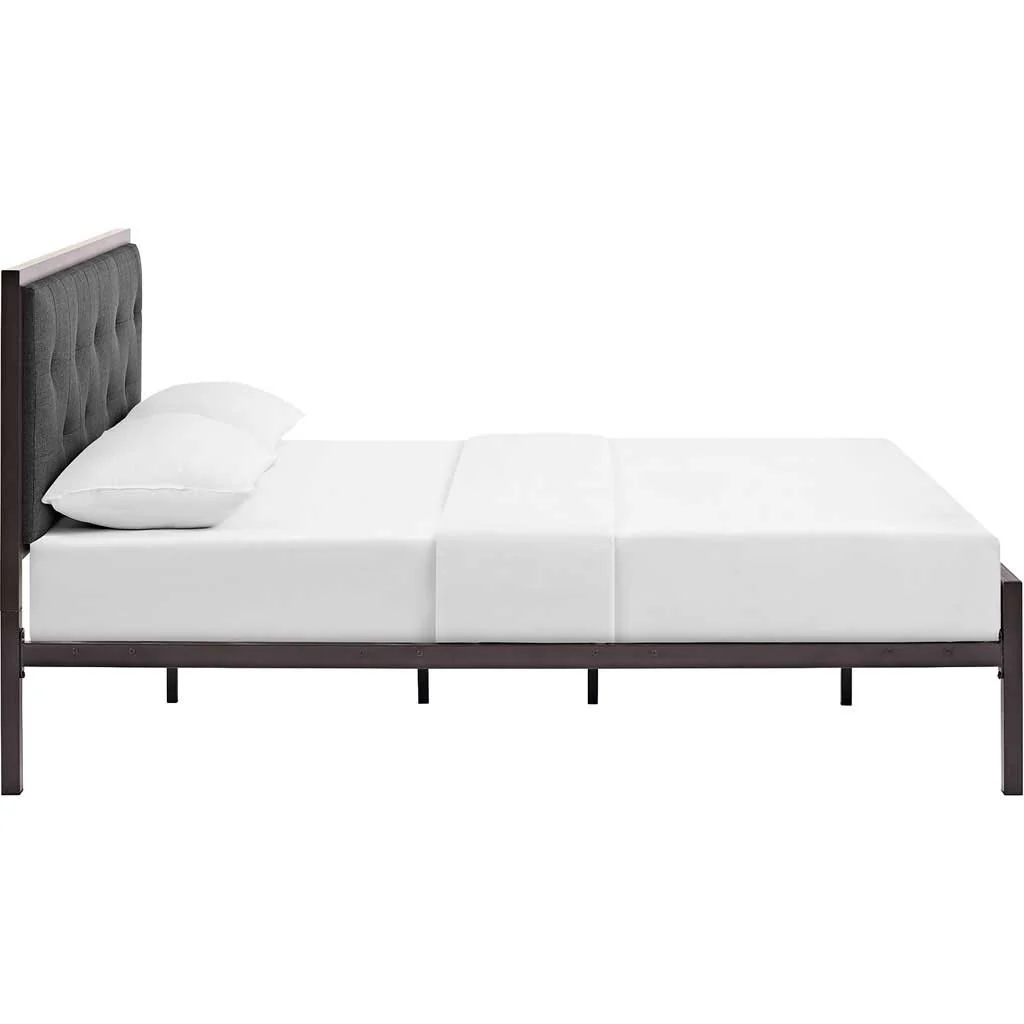 Lendal Fabric Bed Brown/Gray - Image 2