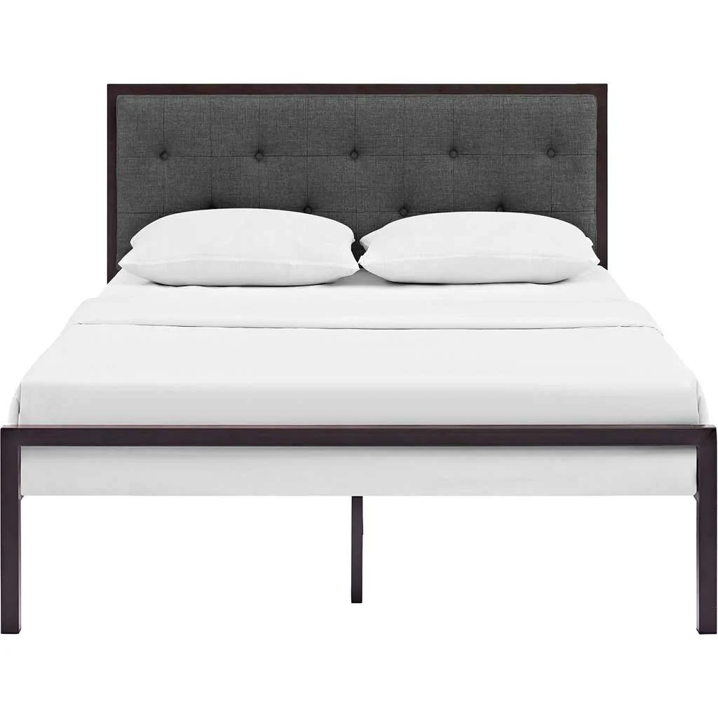 Lendal Fabric Bed Brown/Gray - Image 3